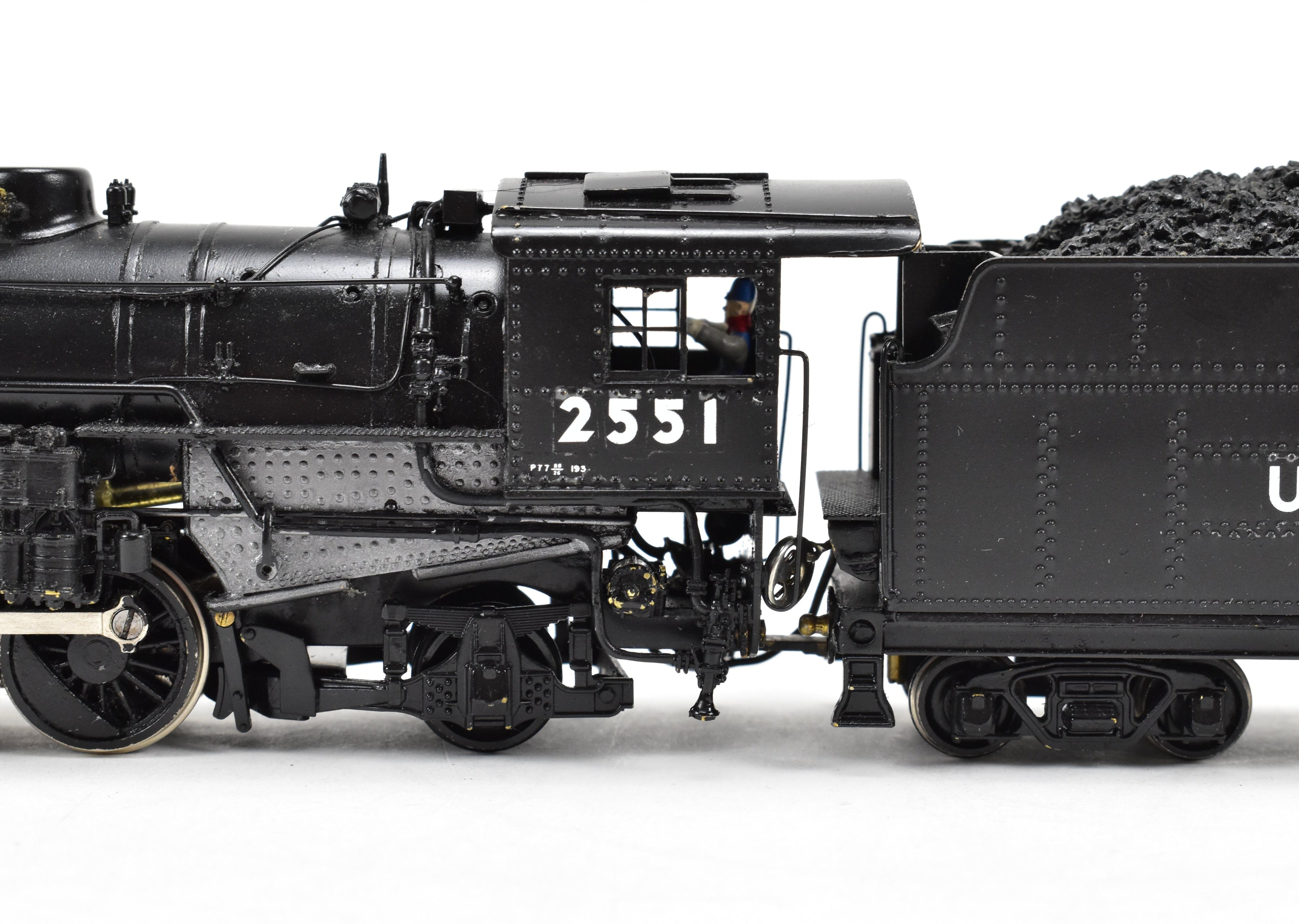 HO Scale Brass PFM - United Union Pacific USRA 2-8-2 #2551 with Can Motor Upgrade