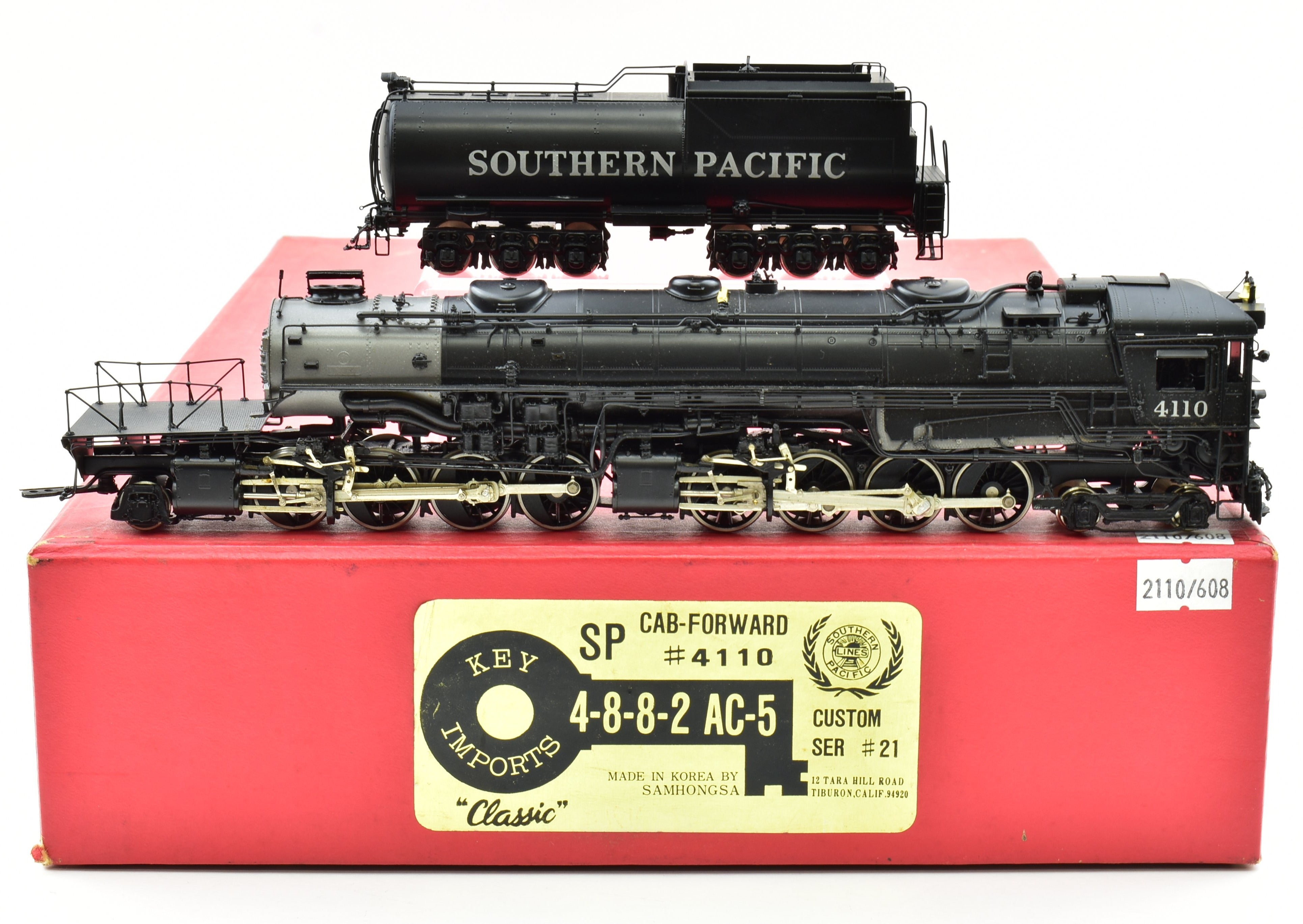 HO Brass Key Imports SP - Southern Pacific AC - 5 4 - 8 - 8 - 2 Cab Forward Factory - Painted Classic Model