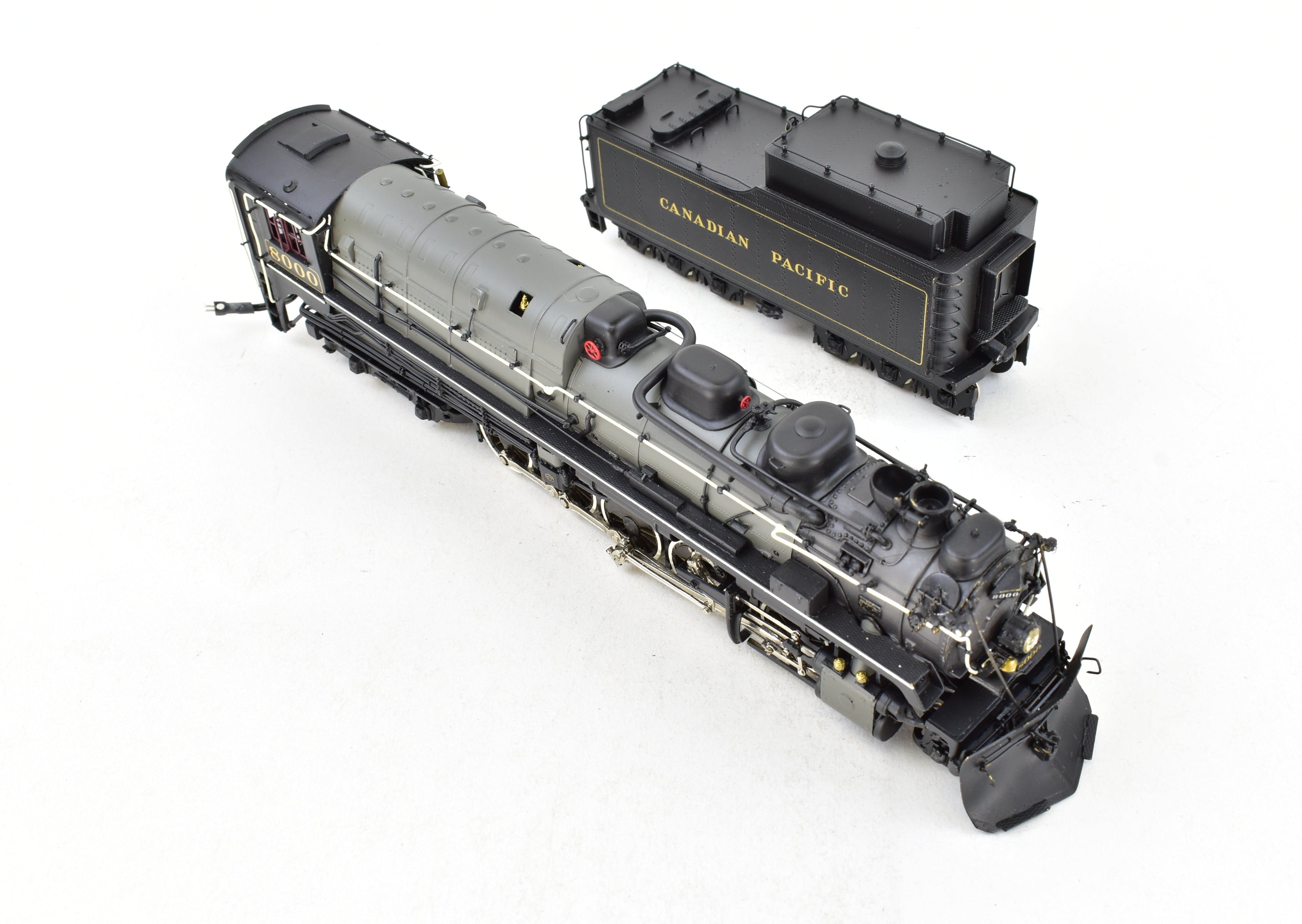 HO Scale Brass Canadian Pacific Railway T4a 2-10-4 Locomotive Model - Totem Models, CP No. 8000