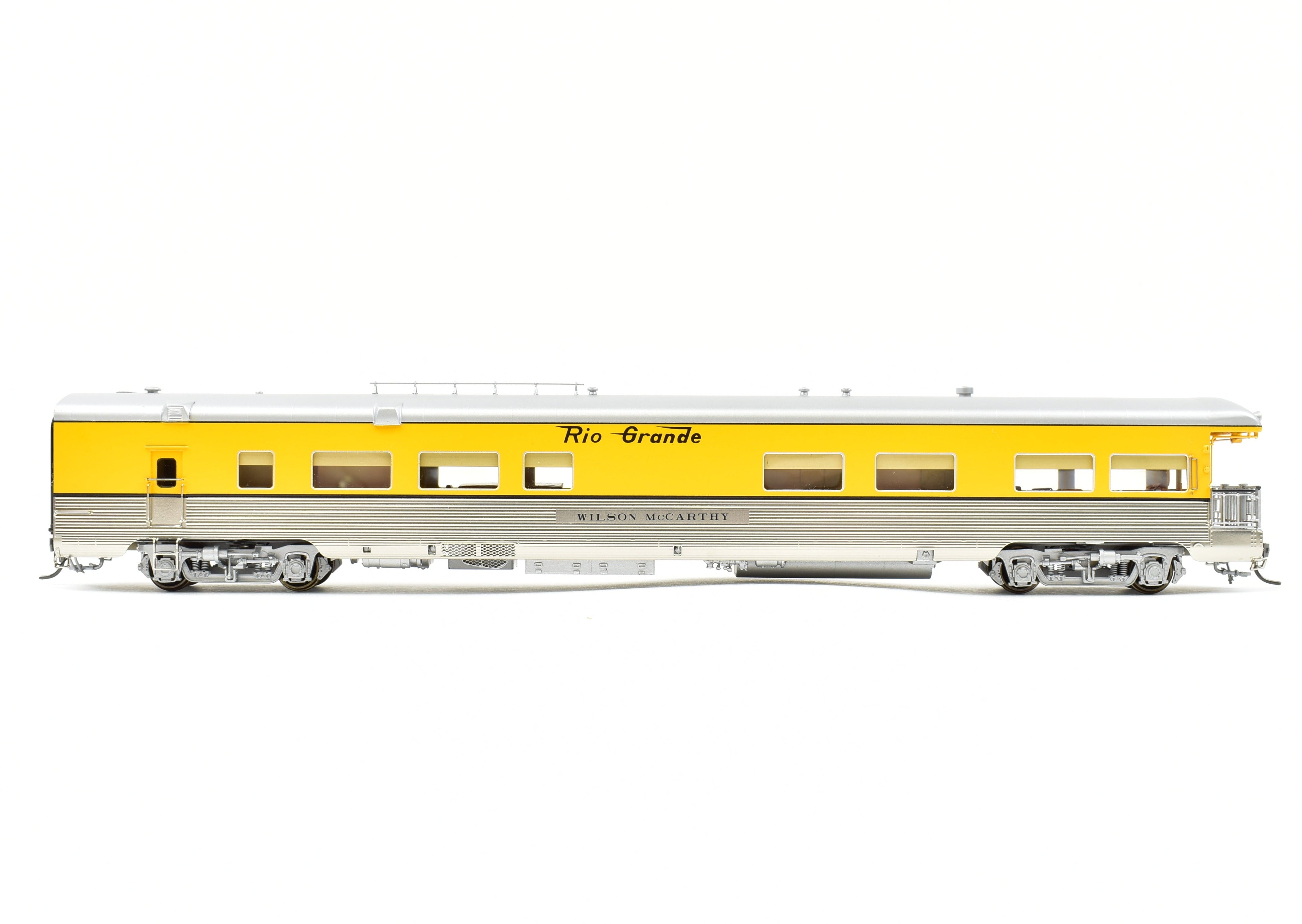 HO Scale Brass Colorado Division Point Denver & Rio Grande Western Lightweight Business Car Wilson McCarthy Factory Painted Model Train