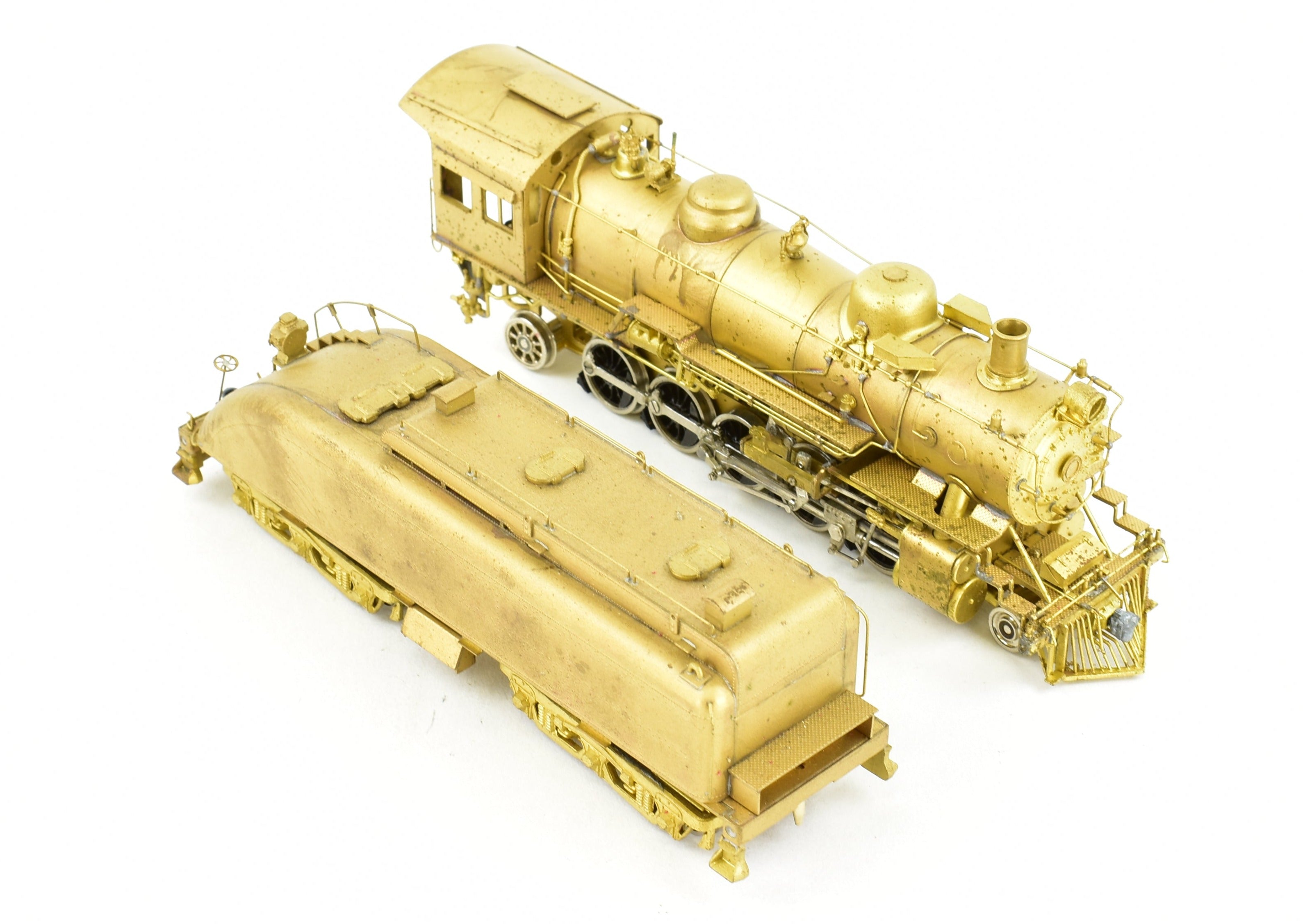 HO Brass Westside Model Co. ATSF Santa Fe 1600 2-10-2 Model with Spare Parts