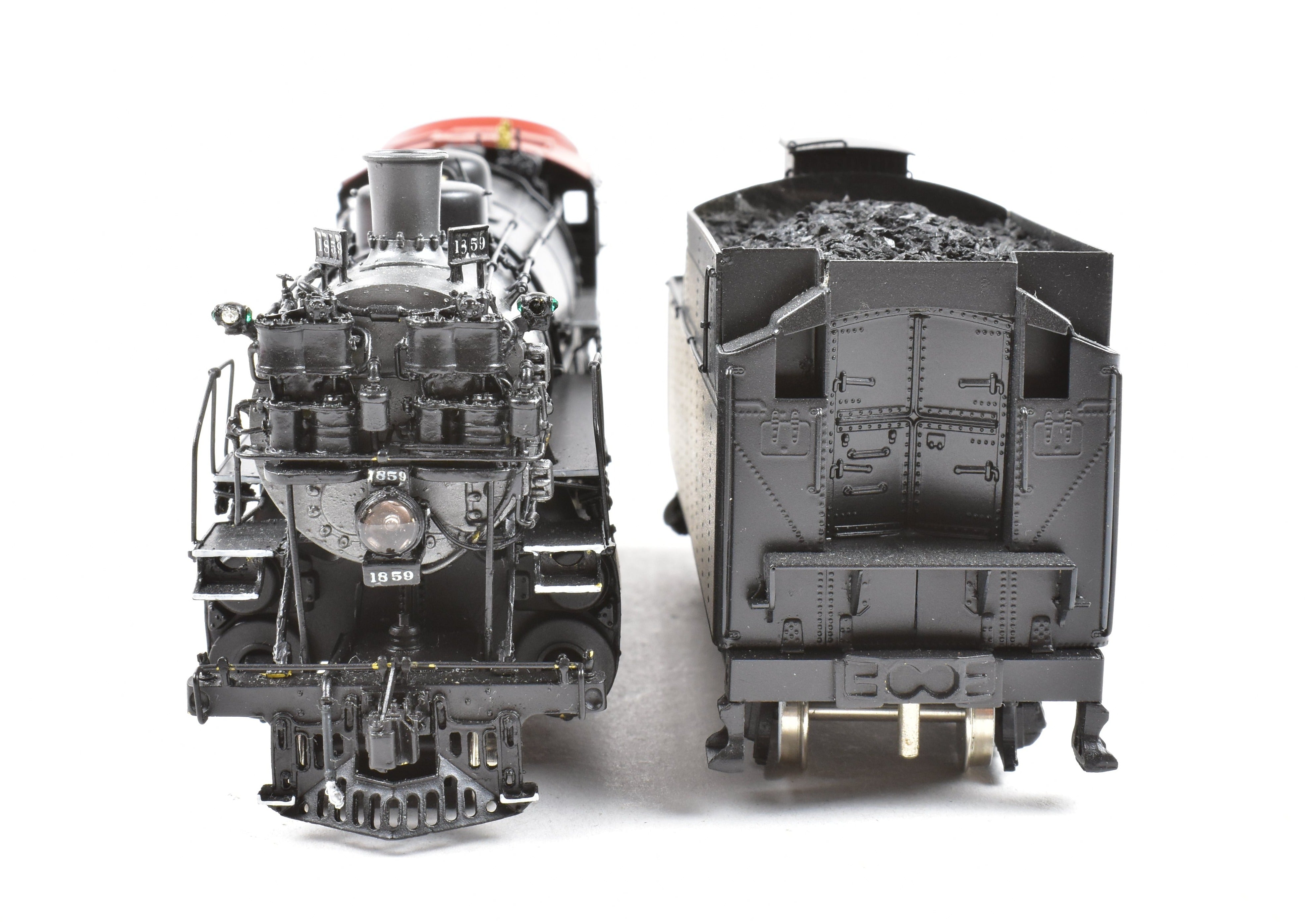 HO Scale Brass Classic Model Train - Key Imports Northern Pacific W - 5 1846 Class 2 - 8 - 2 Mikado Locomotive #1859 Professionally Painted