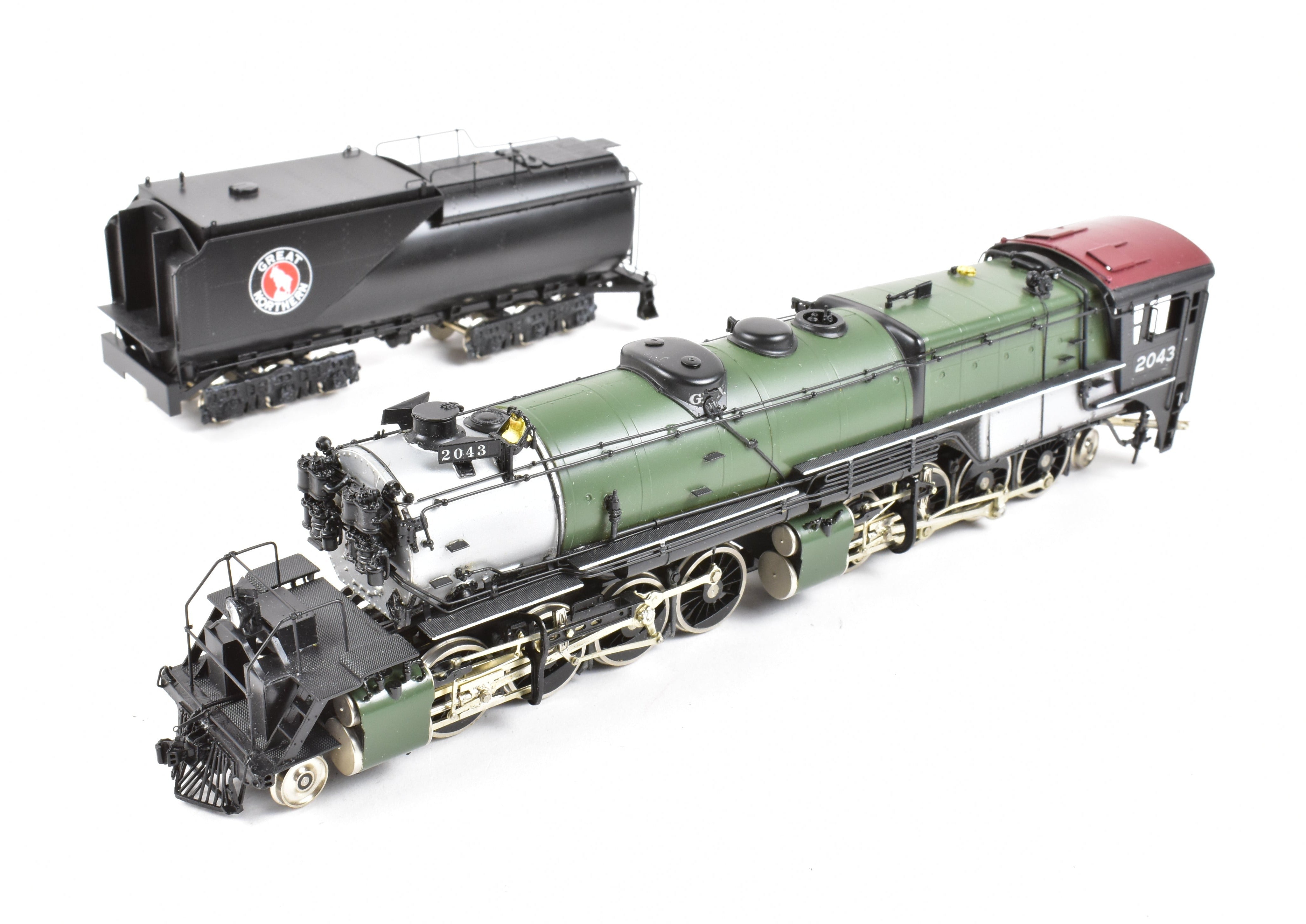 HO Scale Brass Model Train - Oriental Limited GN Great Northern R - 1 2 - 8 - 8 - 2 Closed Cab Version Freight Locomotive