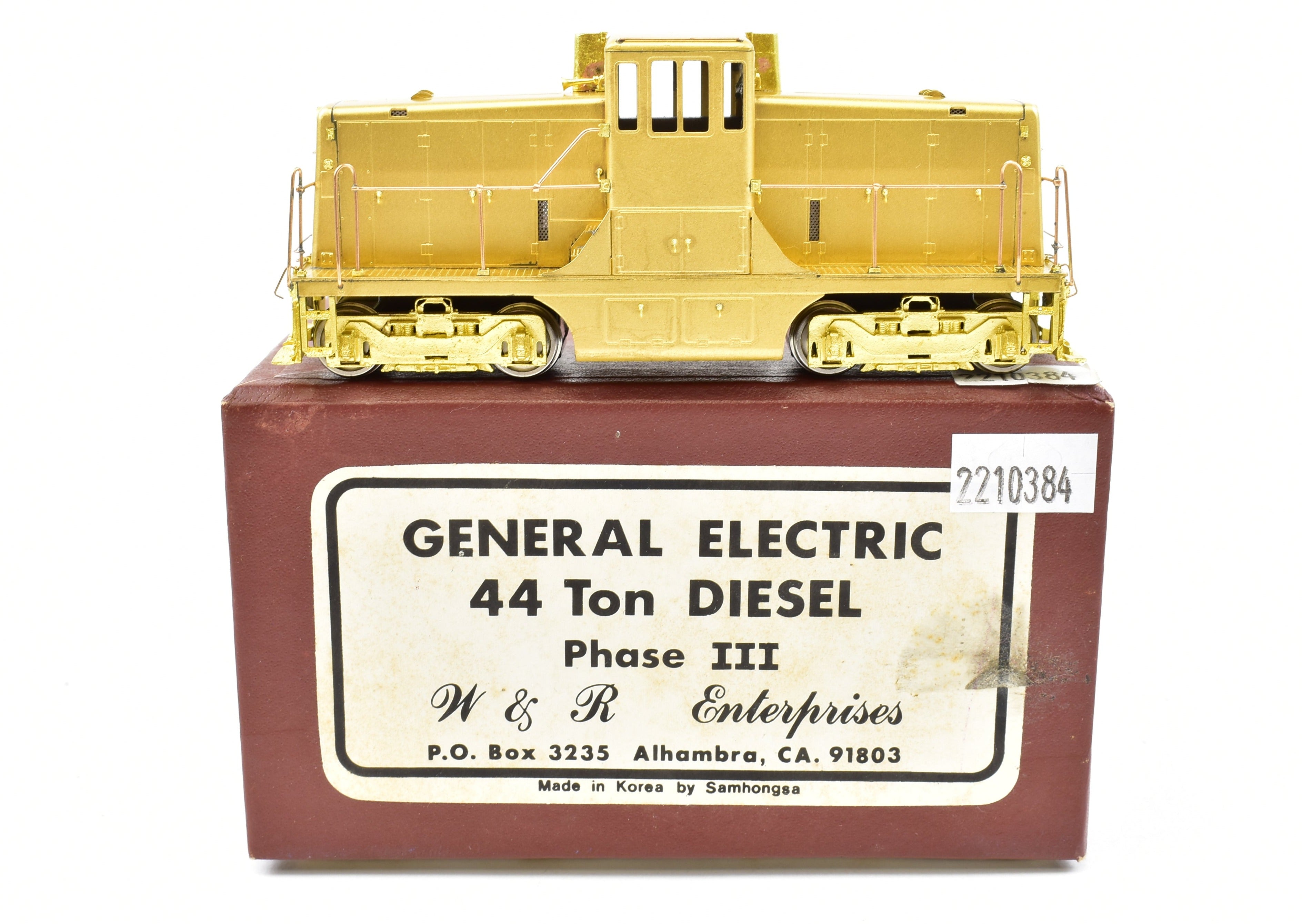 HO Scale Brass General Electric 44 - Ton Diesel Phase III Model by W&R Enterprises for Various Roads