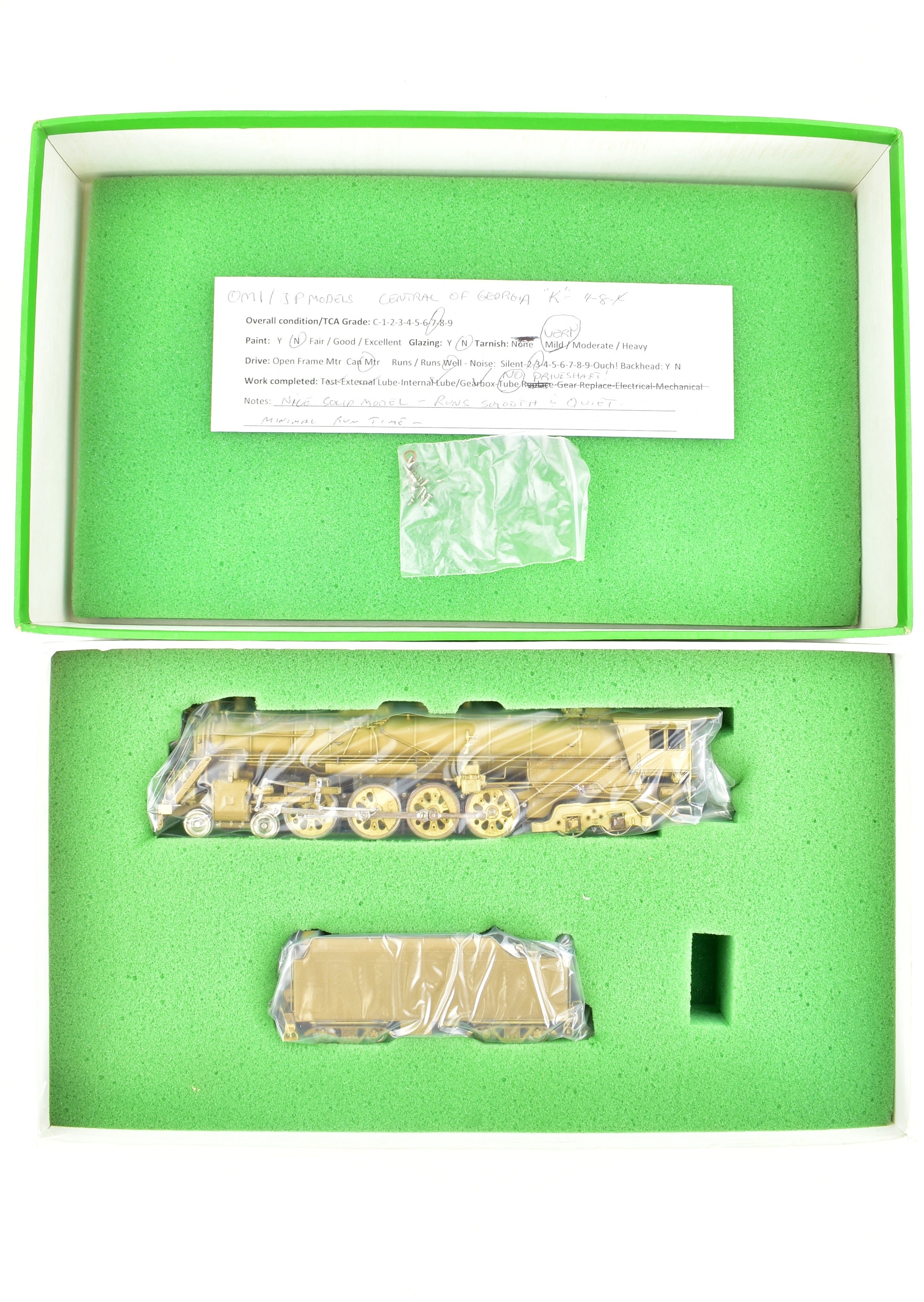 HO Scale Brass OMI - Overland Models COG Central of Georgia K 4-8-4 Locomotive