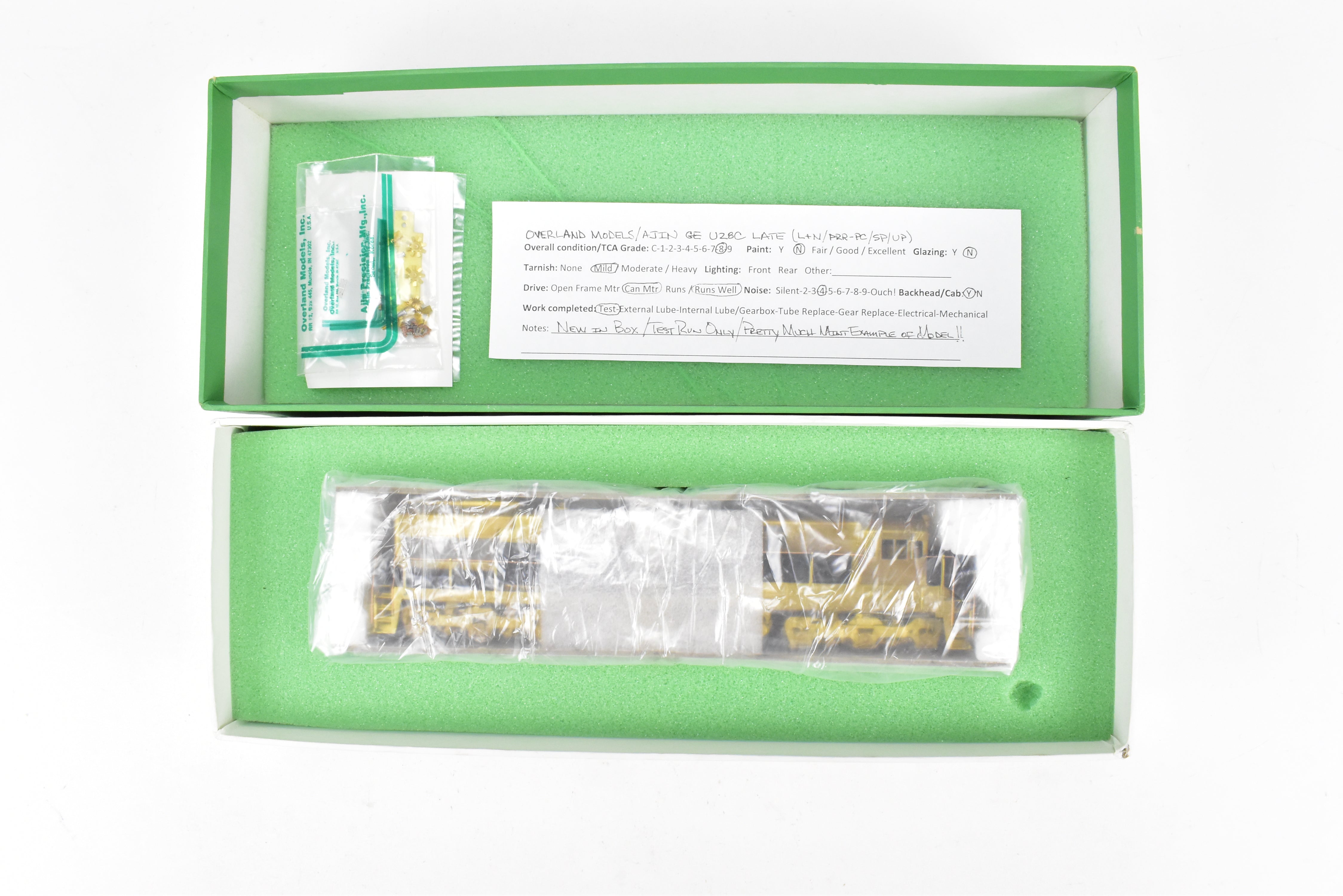 HO Scale Brass GE U-28C (Late Version) Model Trains by Overland Models, Inc. for Various Railroads