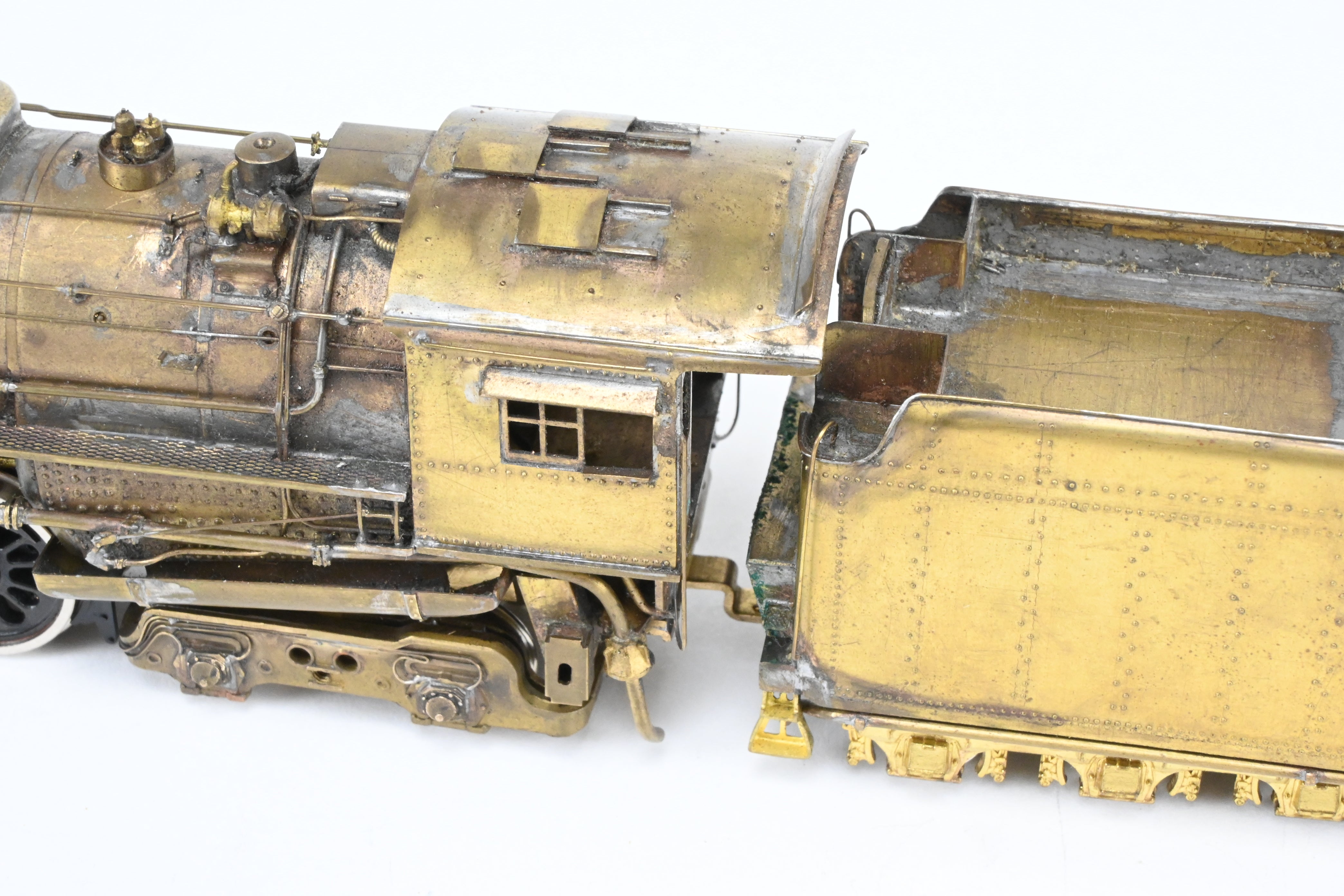 HO Scale Custom-Made Brass Model Train - Missouri Pacific 2100 Series 4-8-4 Locomotive, Specifically Built as No. 2104, a One-of-a-Kind Creation by Joe G. Collias