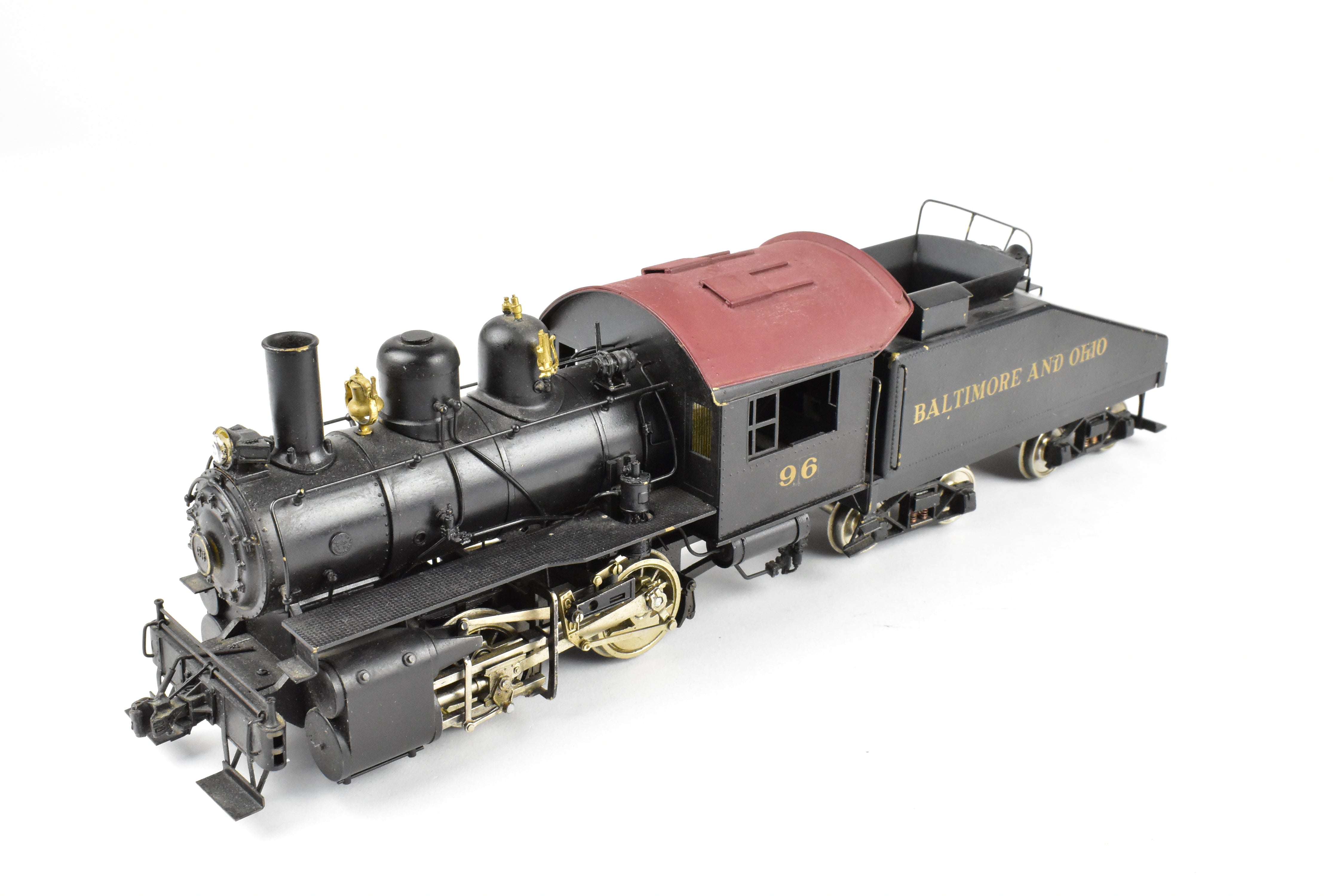 O Scale Brass Model Train - U.S. Hobbies B&O (Baltimore & Ohio) C-16 Class 0-4-0 CP Locomotive No. 96 Without Box