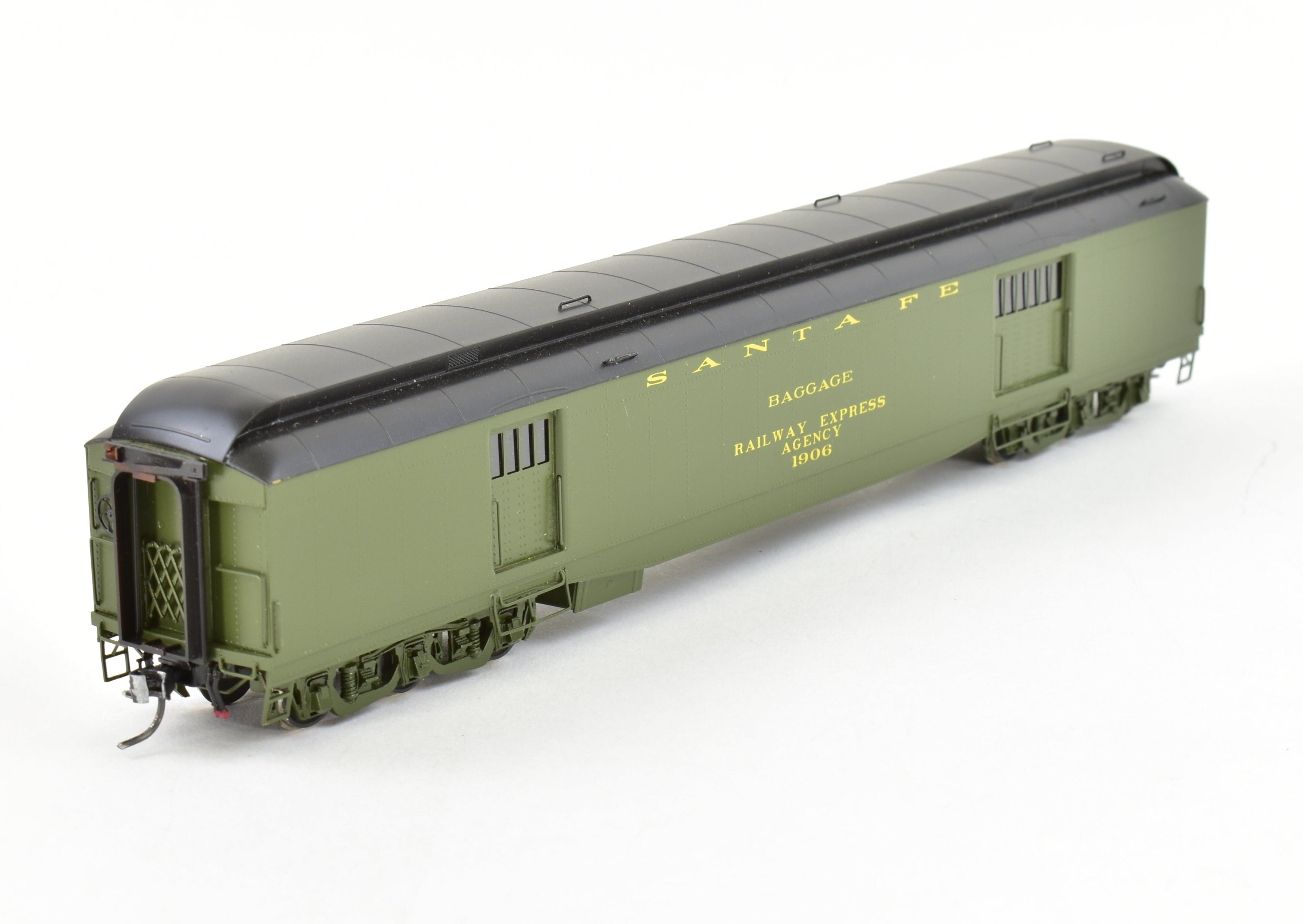 HO Scale Brass Hi-Country ATSF Santa Fe Baggage Express #257 Pro-Finished Model