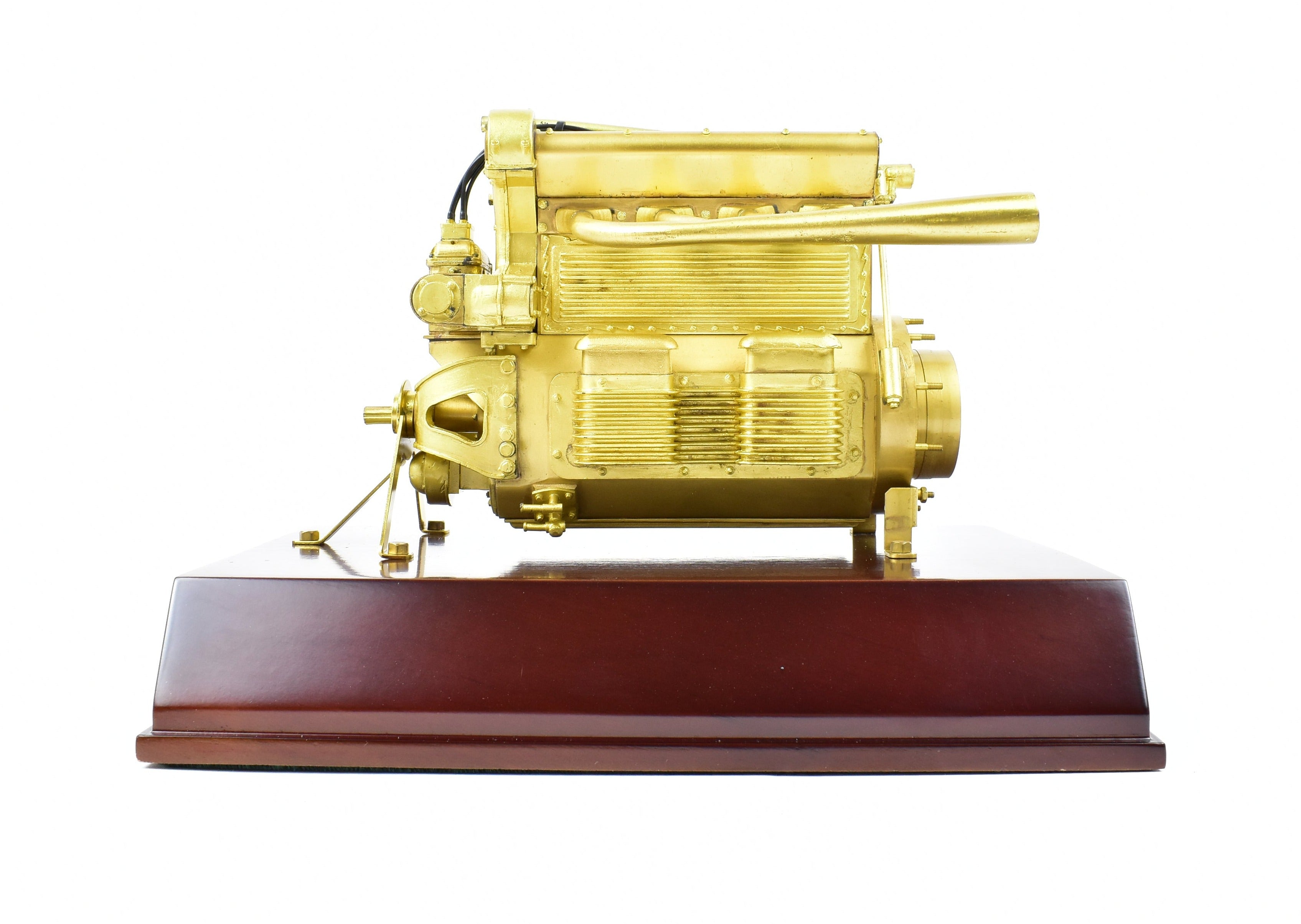 1:5 Scale Vintage Brass Offenhauser Racing Engine Static Model without Original Box