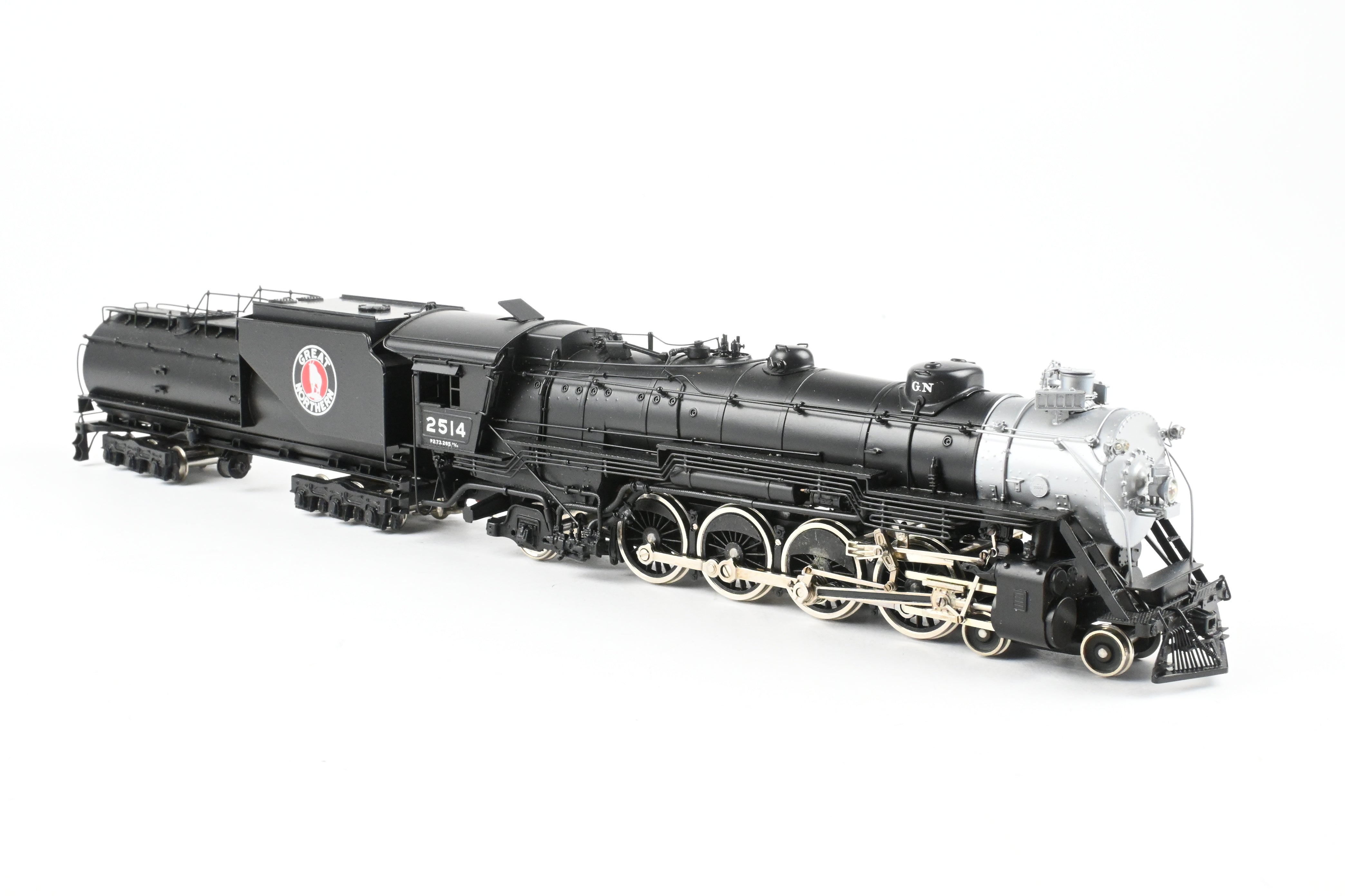 HO Scale Brass Tenshodo GN - Great Northern 4-8-2 Class P-2 Factory Painted Crown Series Steam Locomotive Model #2514