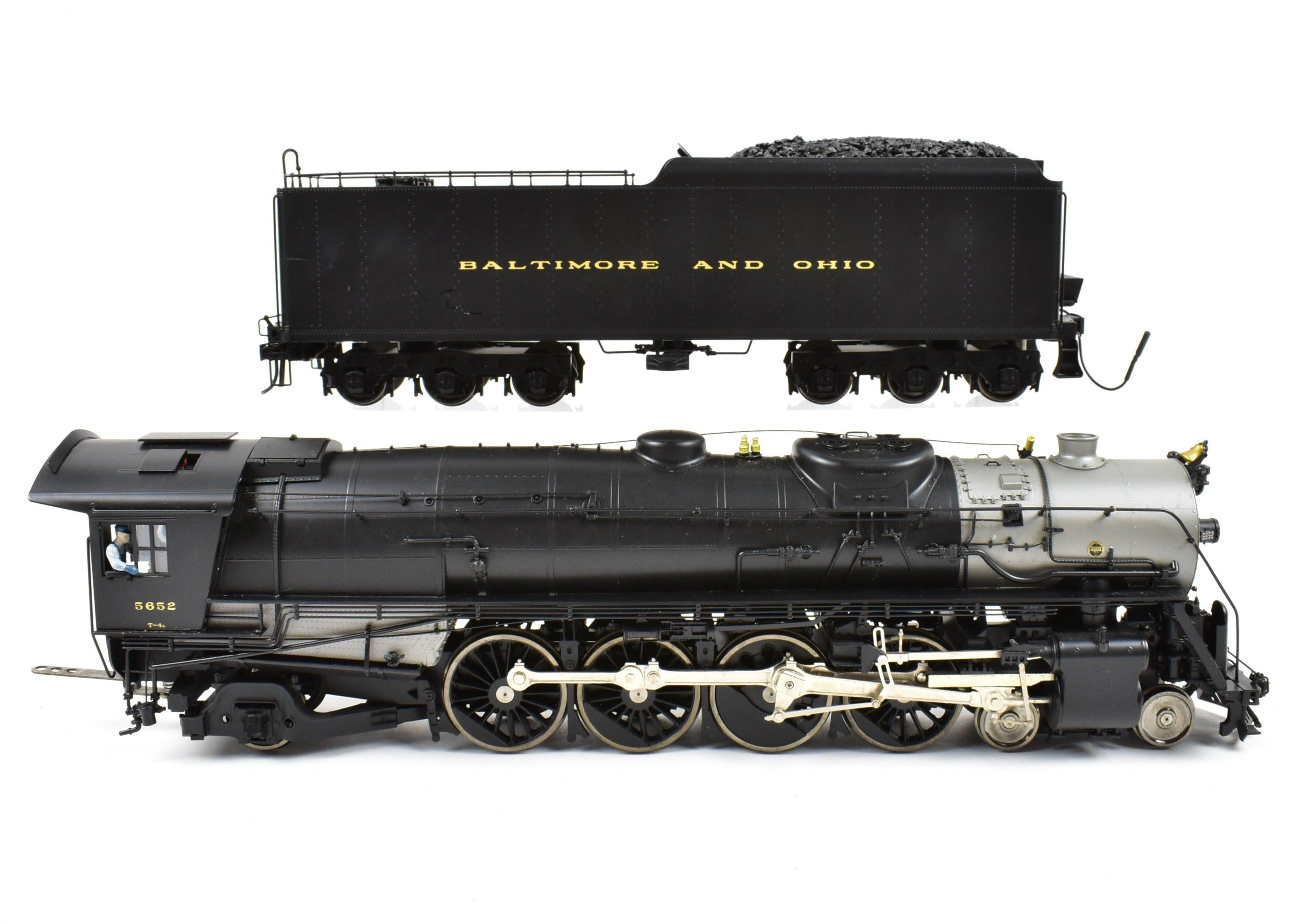 O Scale Brass Model Train - Sunset Models B&O Baltimore and Ohio T4A 4-8-2 FP Locomotive #5652