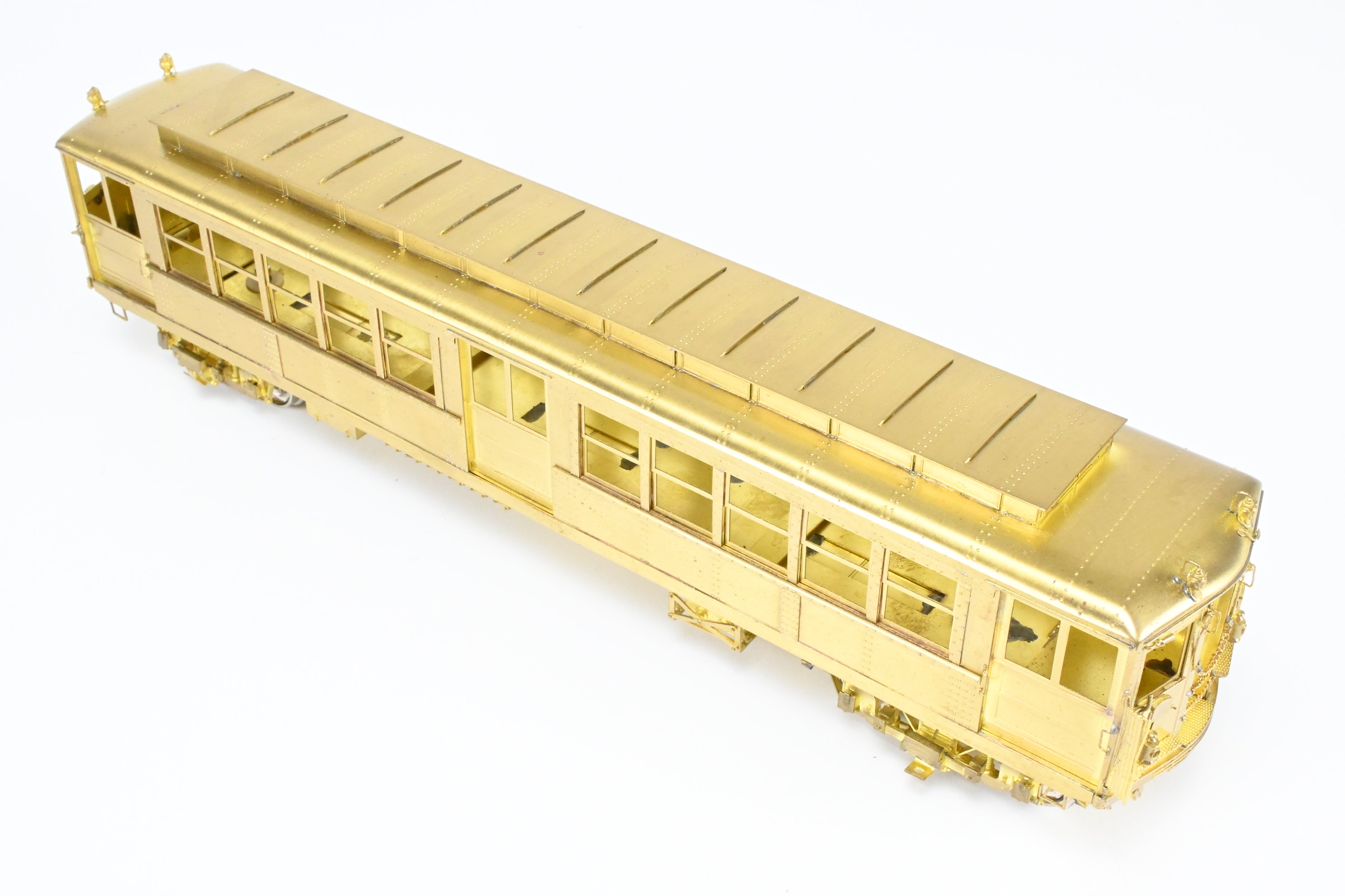 Brass Model of Unpowered Subway Car from the 3650 - 3699 Series of Interborough Rapid Transit (IRT) by MTS Imports Inc., Deck Roof HI - V Type