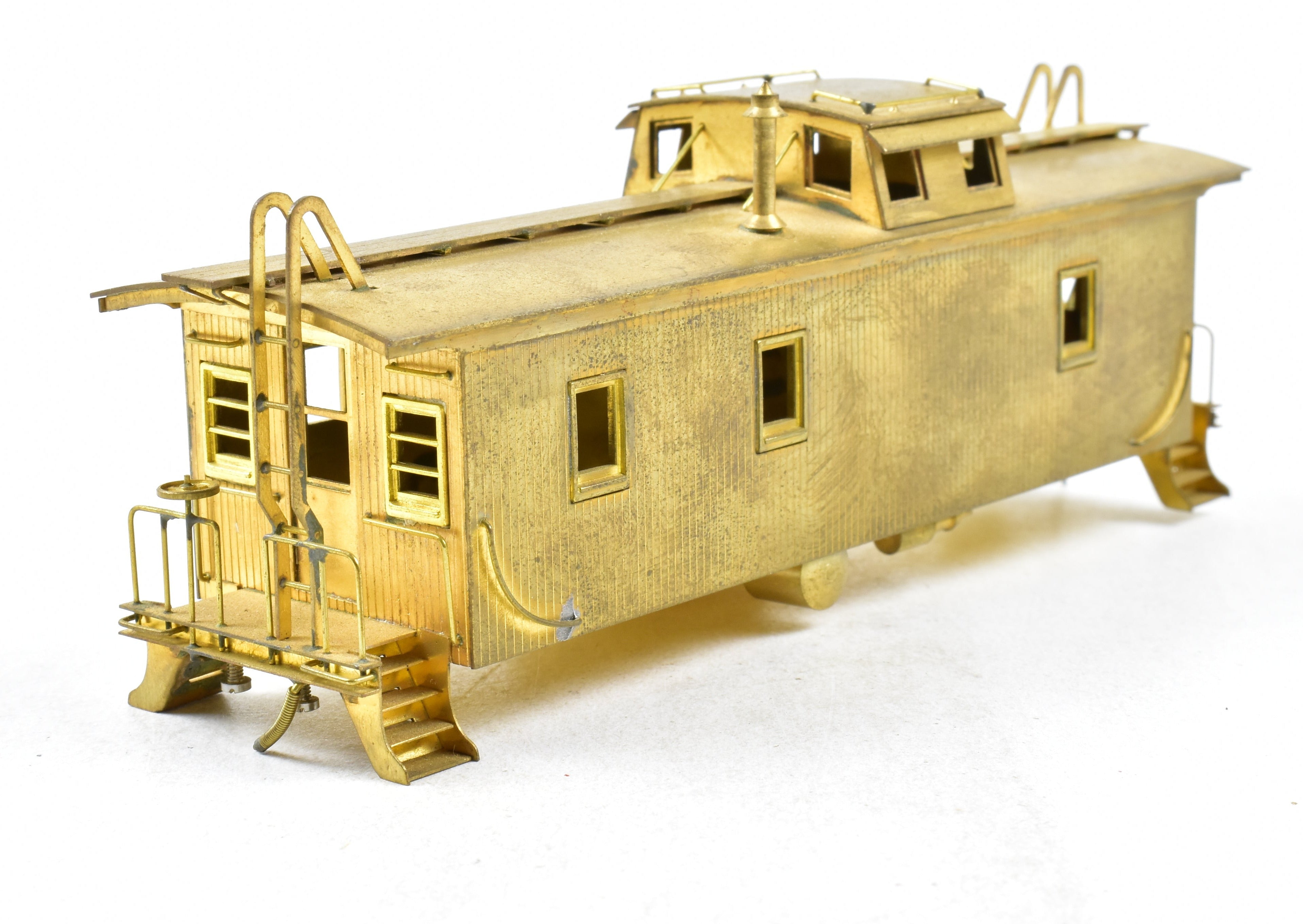 HO Scale Brass Union Pacific CA - 1 Wood Caboose Model by Trains Inc. with Detached Trucks