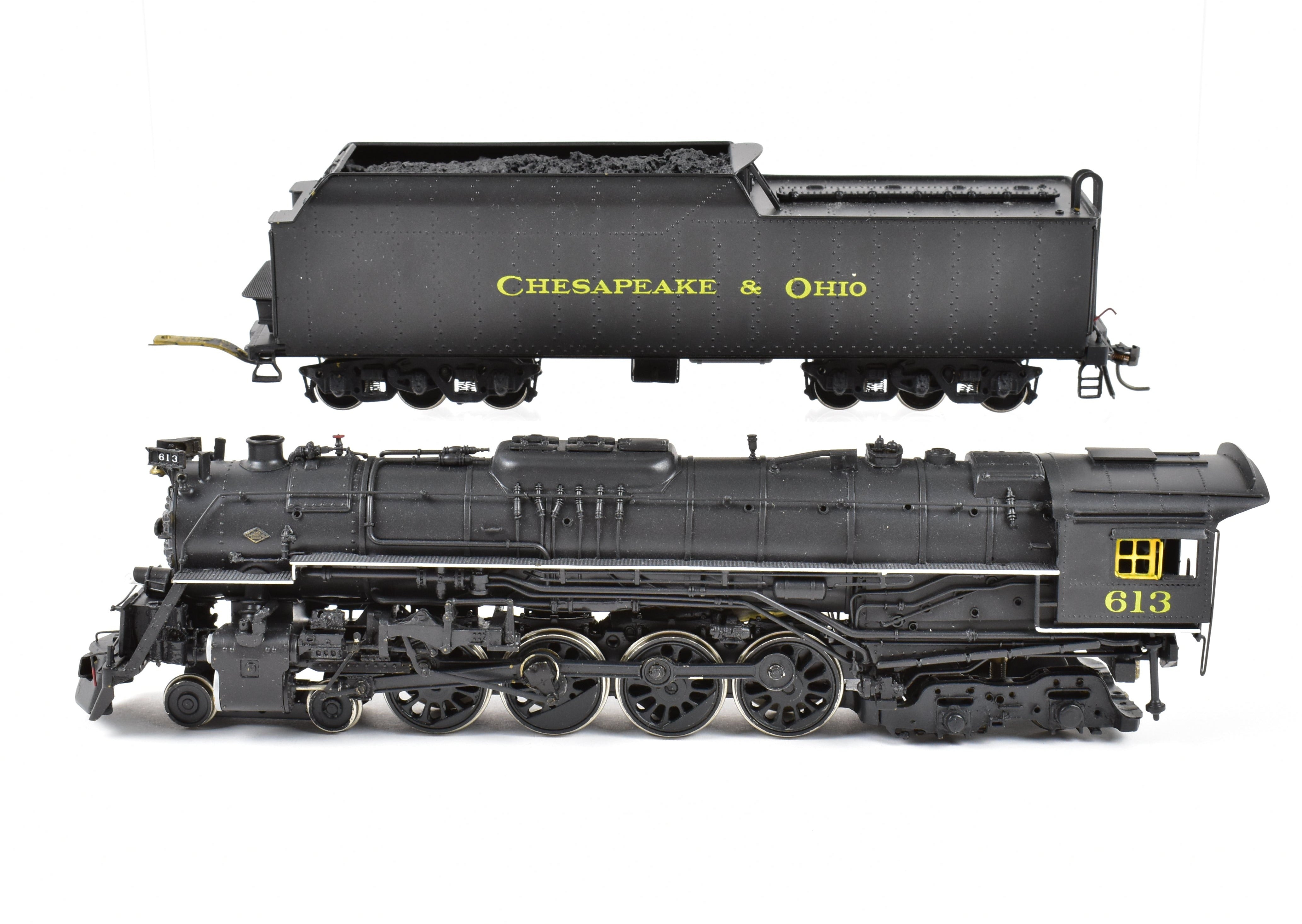 HO Scale Brass Gem C&O Chesapeake & Ohio 4-8-4 J-3a No. 613 Custom Painted