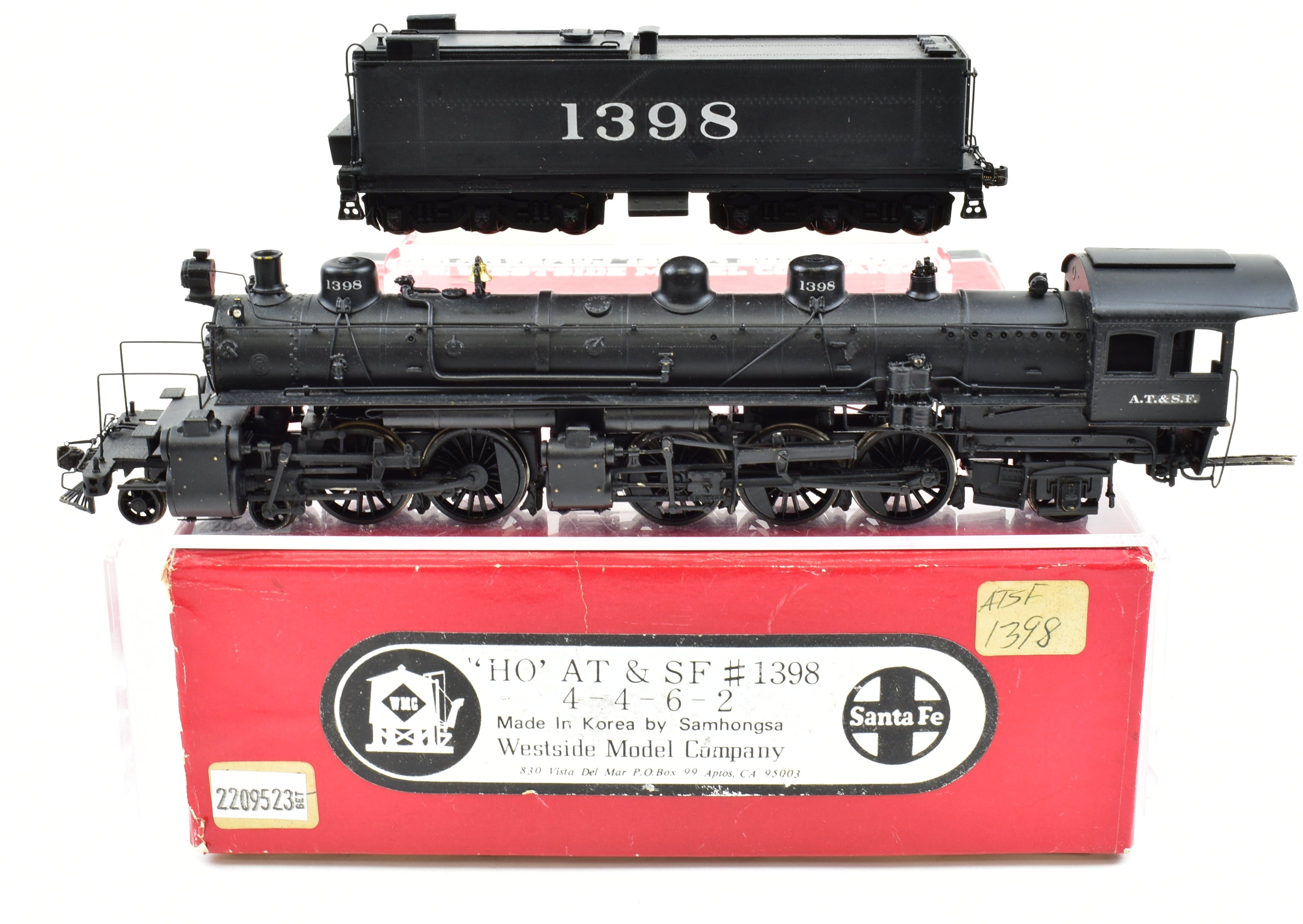 HO Brass ATSF - Santa Fe 4-4-6-2 Custom Painted Model by Westside
