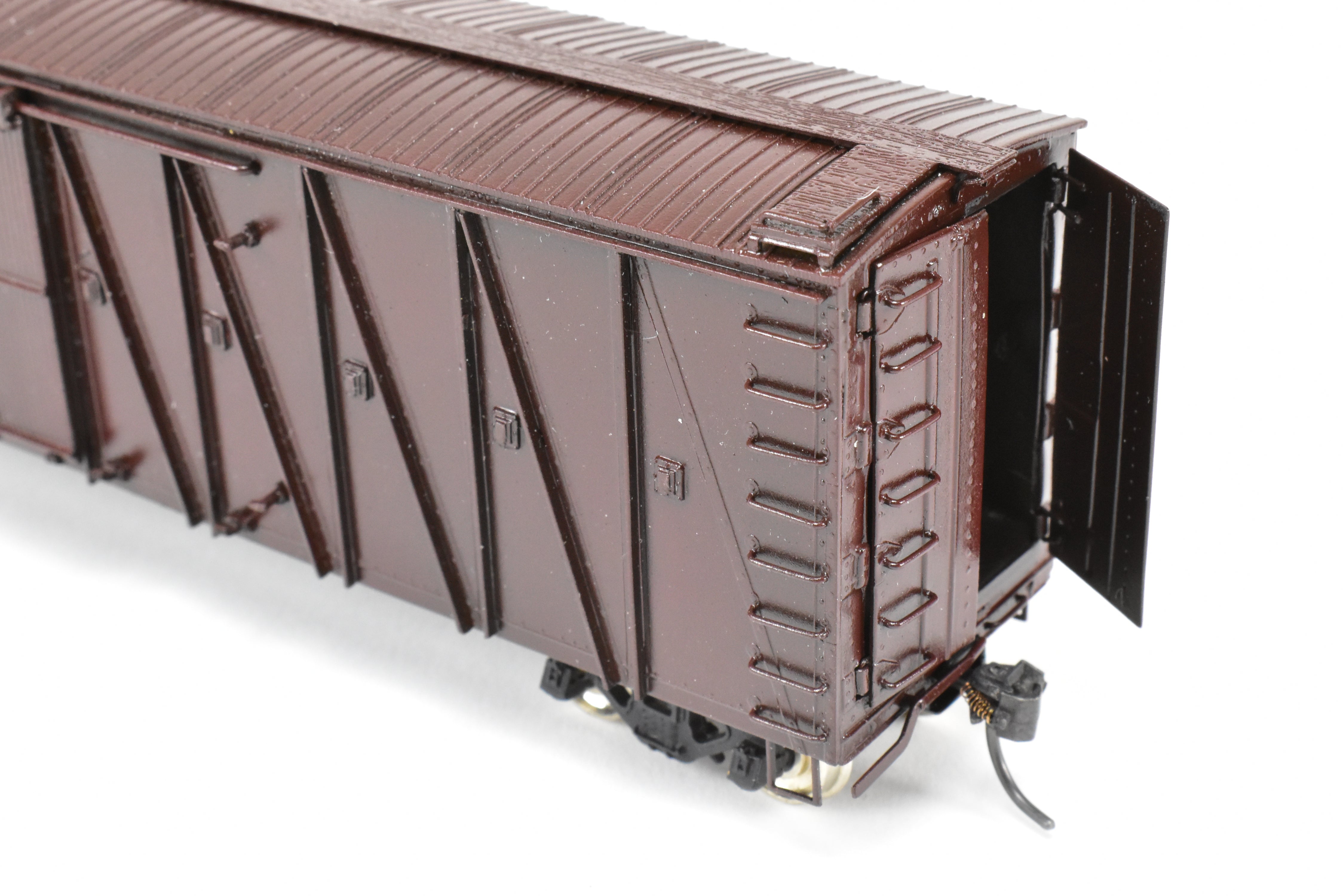 HO Brass OMI UP Union Pacific 50' Auto Boxcar, Custom Red, No Lettering