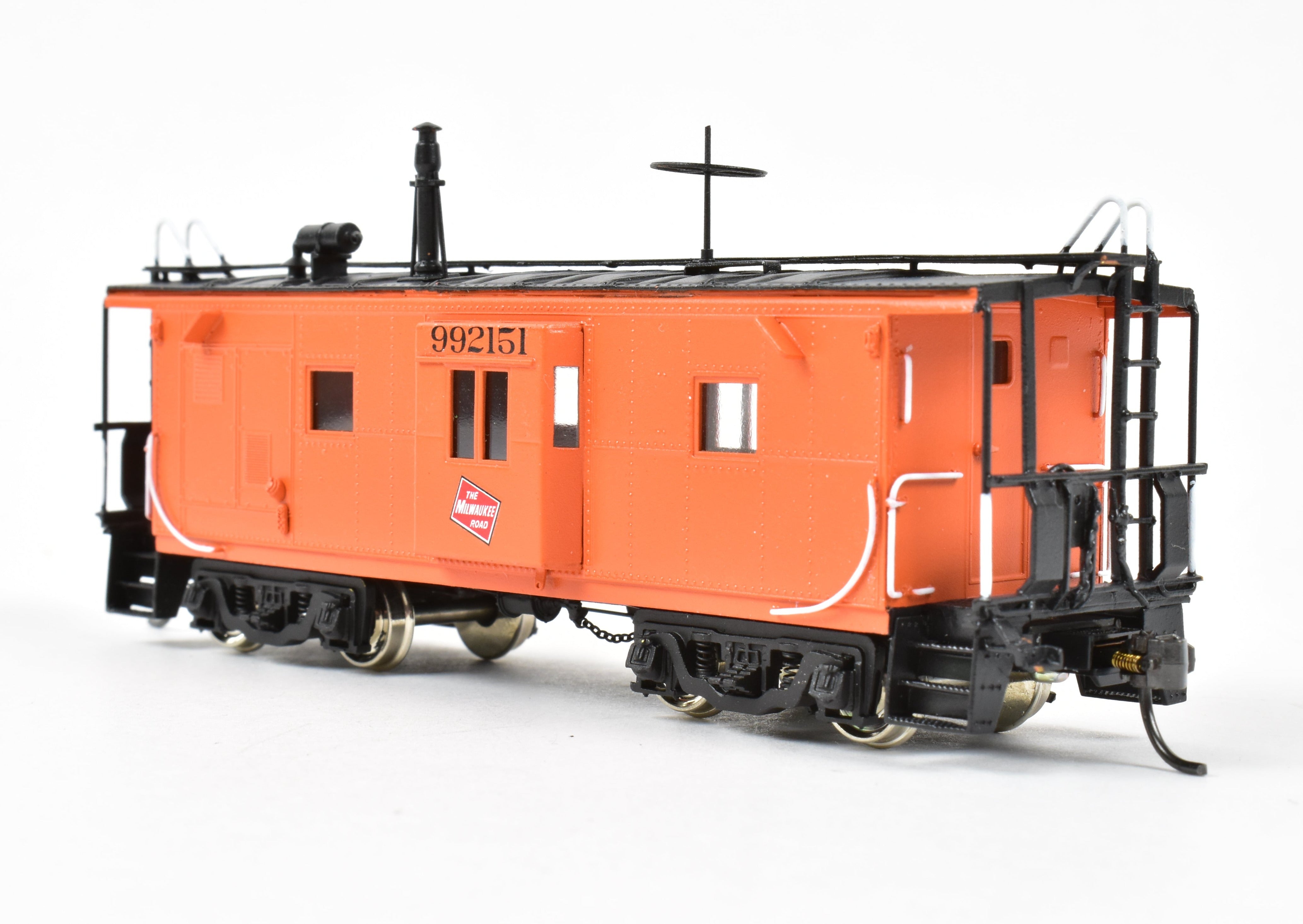 HO Brass OMI - Overland Models MILW Riveted Bay Window Caboose No. 992151