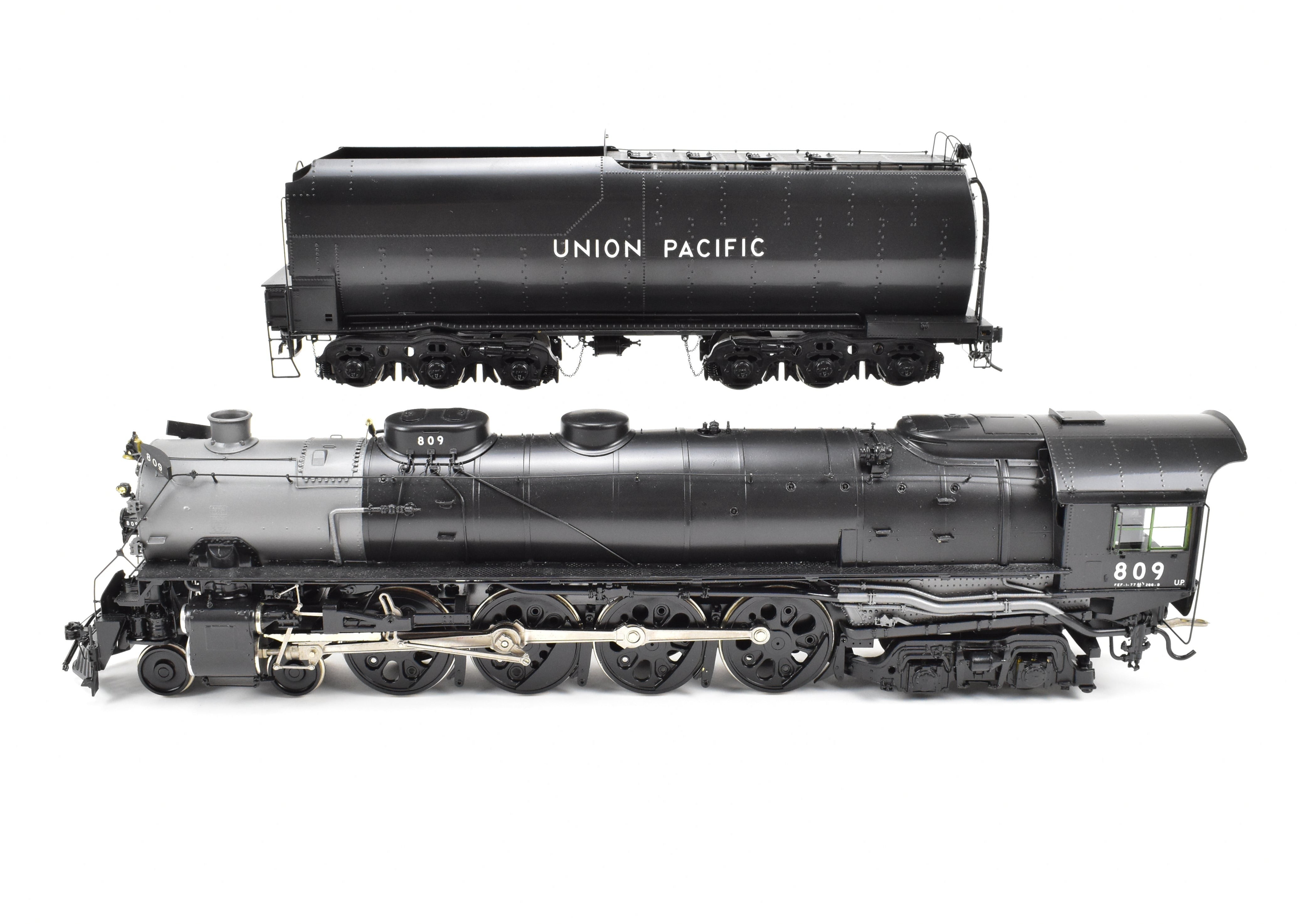 O Scale Brass Model Train - Overland Models, Inc. Union Pacific FEF - 1 4 - 8 - 4 Factory Painted Locomotive No. 809 As - Delivered