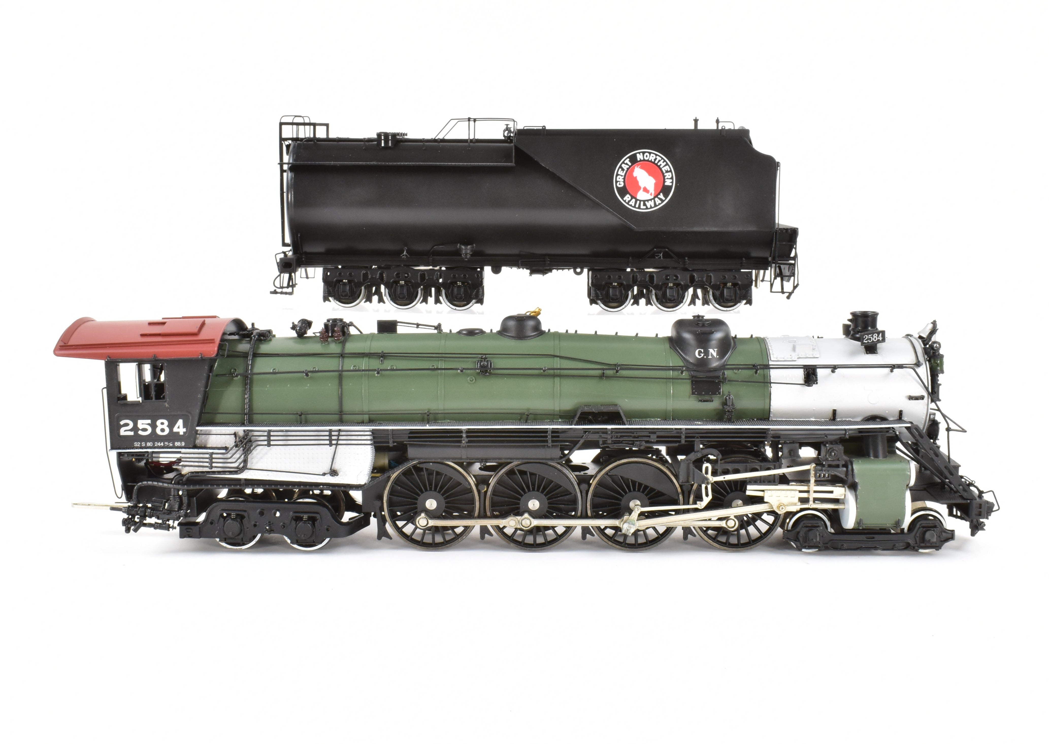 O Scale Brass Sunset Models GN Great Northern S - 2 Class 4 - 8 - 4 Factory - Painted No. 2584
