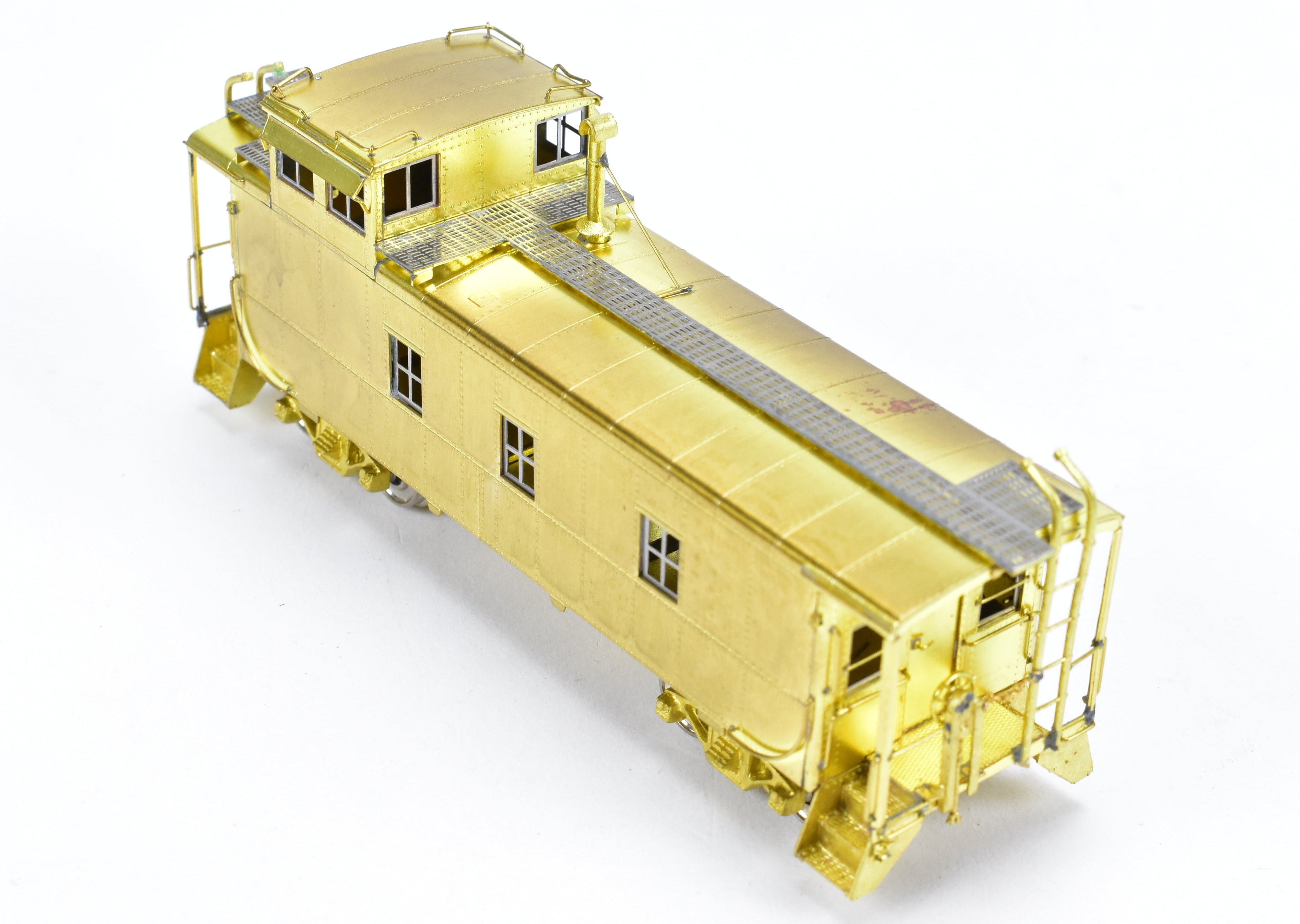 HO Scale Brass Model Train Caboose by Overland Models, Inc. - Representing Denver & Rio Grande Western 1400 Series Steel Caboose