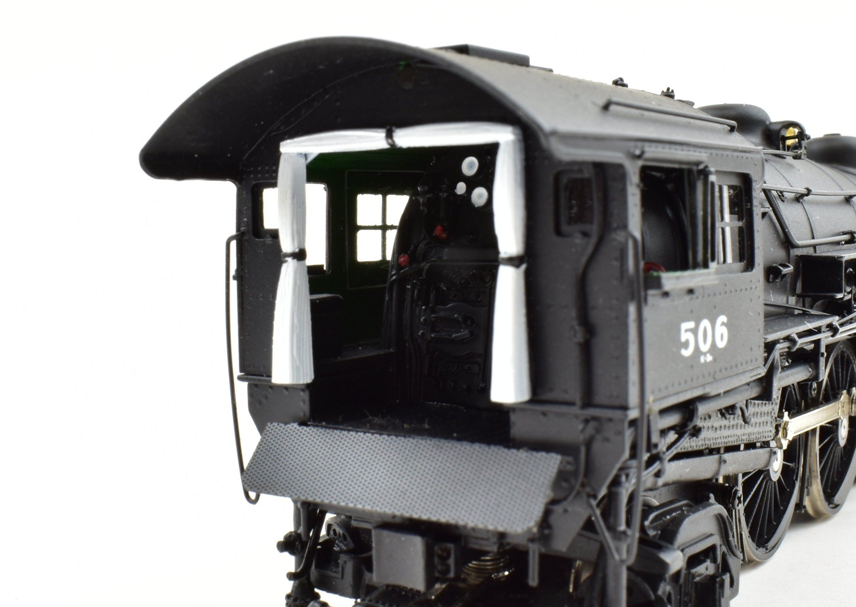 HO Scale Brass Imported Boston & Albany K-3n 4-6-2 Pacific Steam Locomotive Model Factory Painted as #506 without Lights by Key Imports