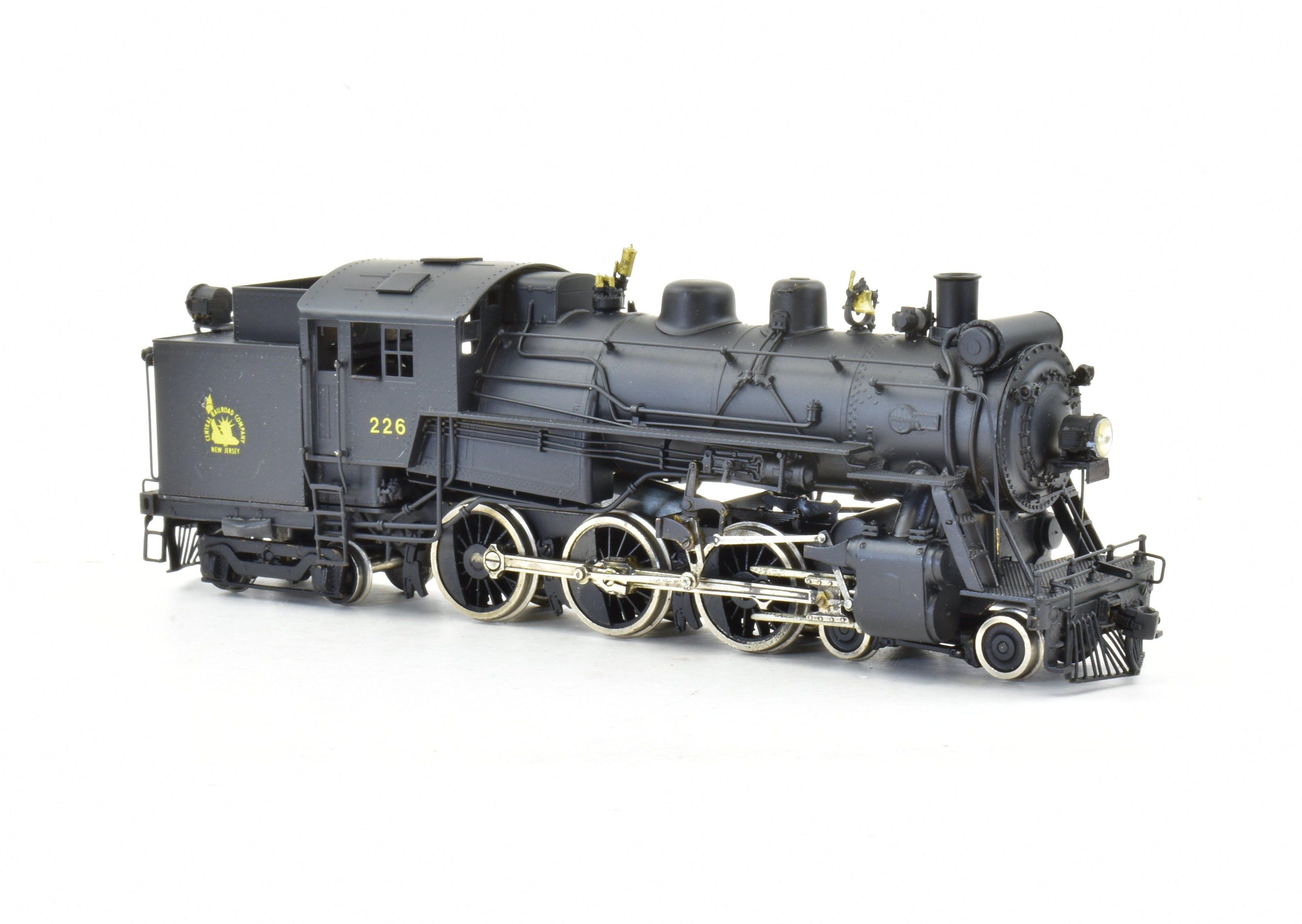HO Scale Brass Model Train PFM - United CNJ - Central Railroad Of New Jersey 4-6-4T H-1S Custom Painted Locomotive