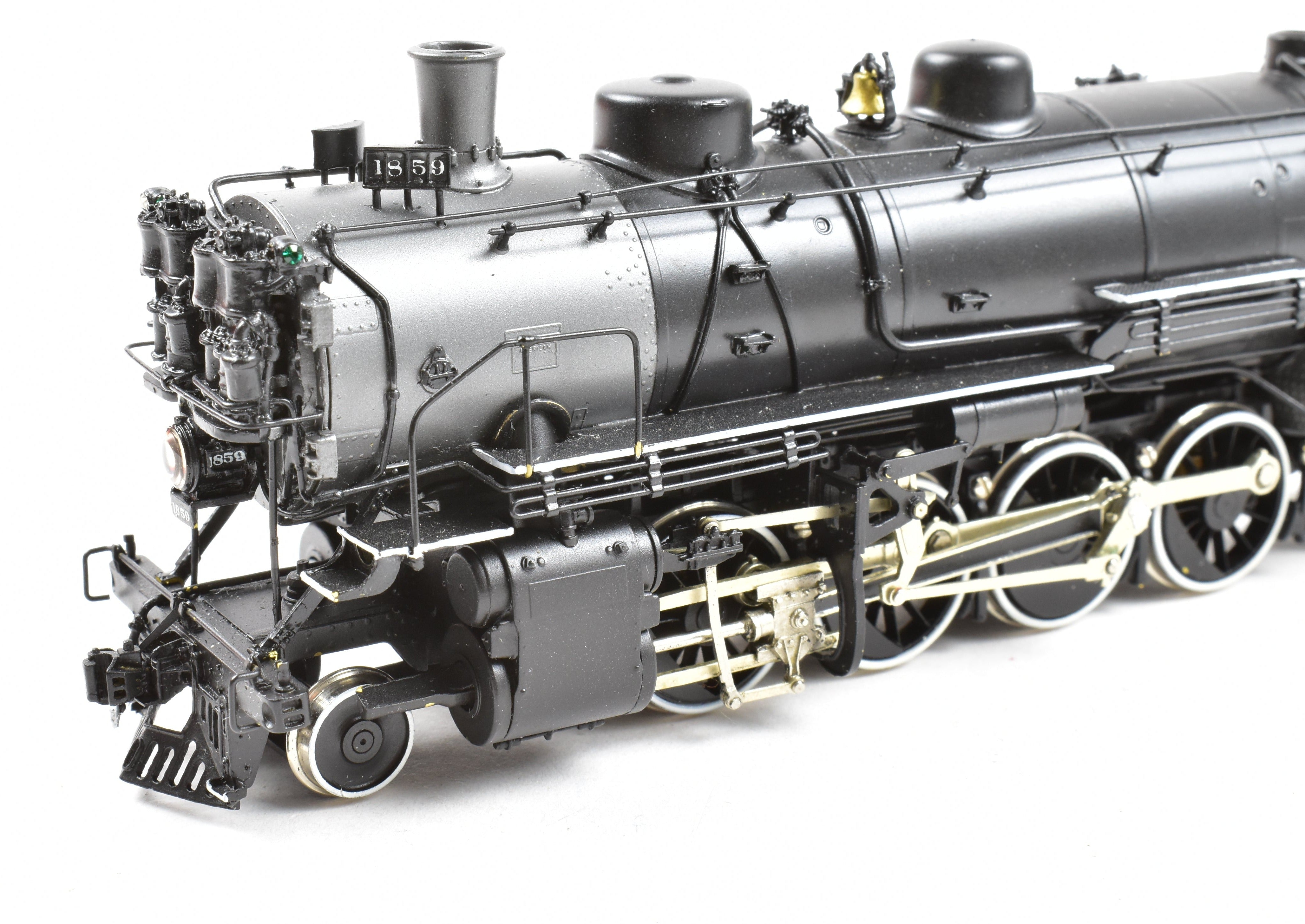 HO Scale Brass Classic Model Train - Key Imports Northern Pacific W - 5 1846 Class 2 - 8 - 2 Mikado Locomotive #1859 Professionally Painted