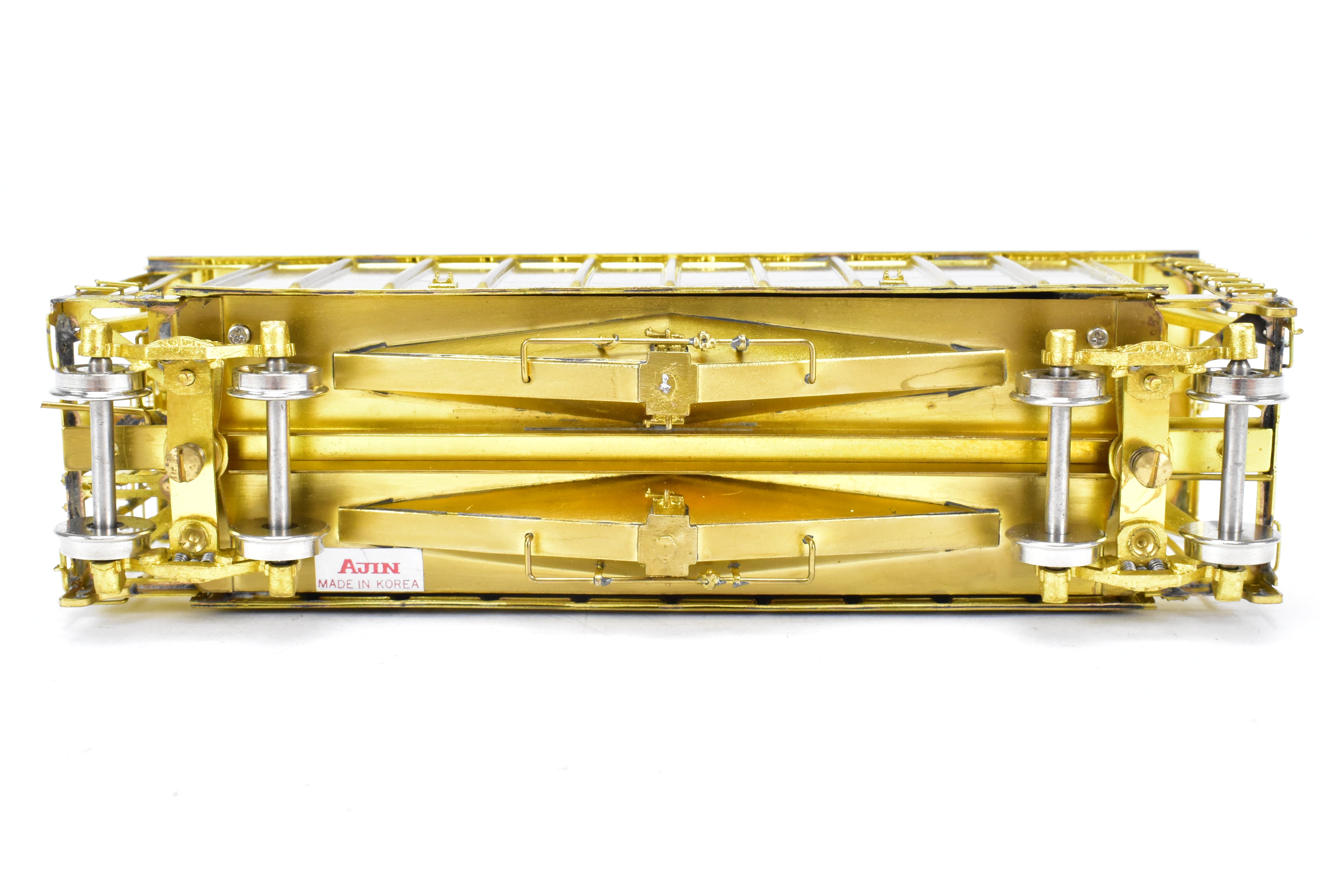 HO Scale Brass Airslide Covered Hopper Models by Overland Models, Inc. for Various Railroad Roads