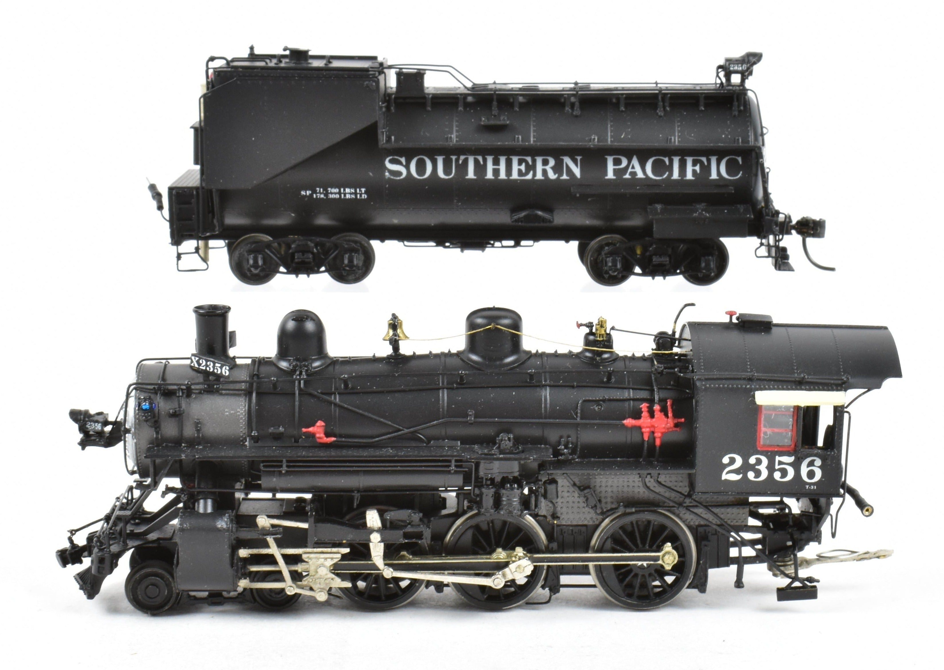 HO Brass Precision Scale Co. SP Southern Pacific Class T-31 4-6-0 Professionally Painted & Detailed Model