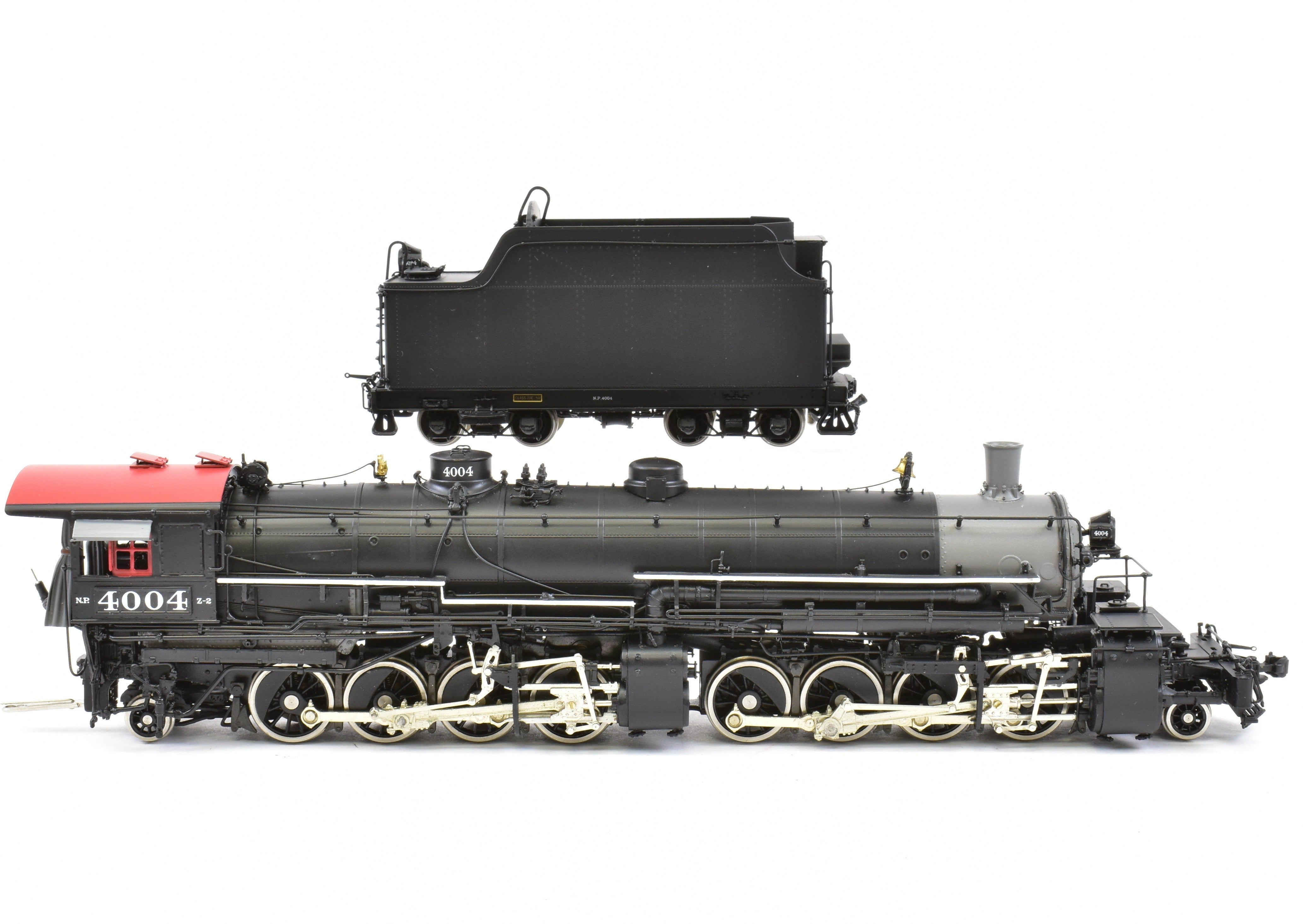 HO Scale Brass Model Train - W&R Enterprises Northern Pacific Class Z - 2 2 - 8 - 8 - 2 Version 3 Factory Painted Locomotive No. 4004