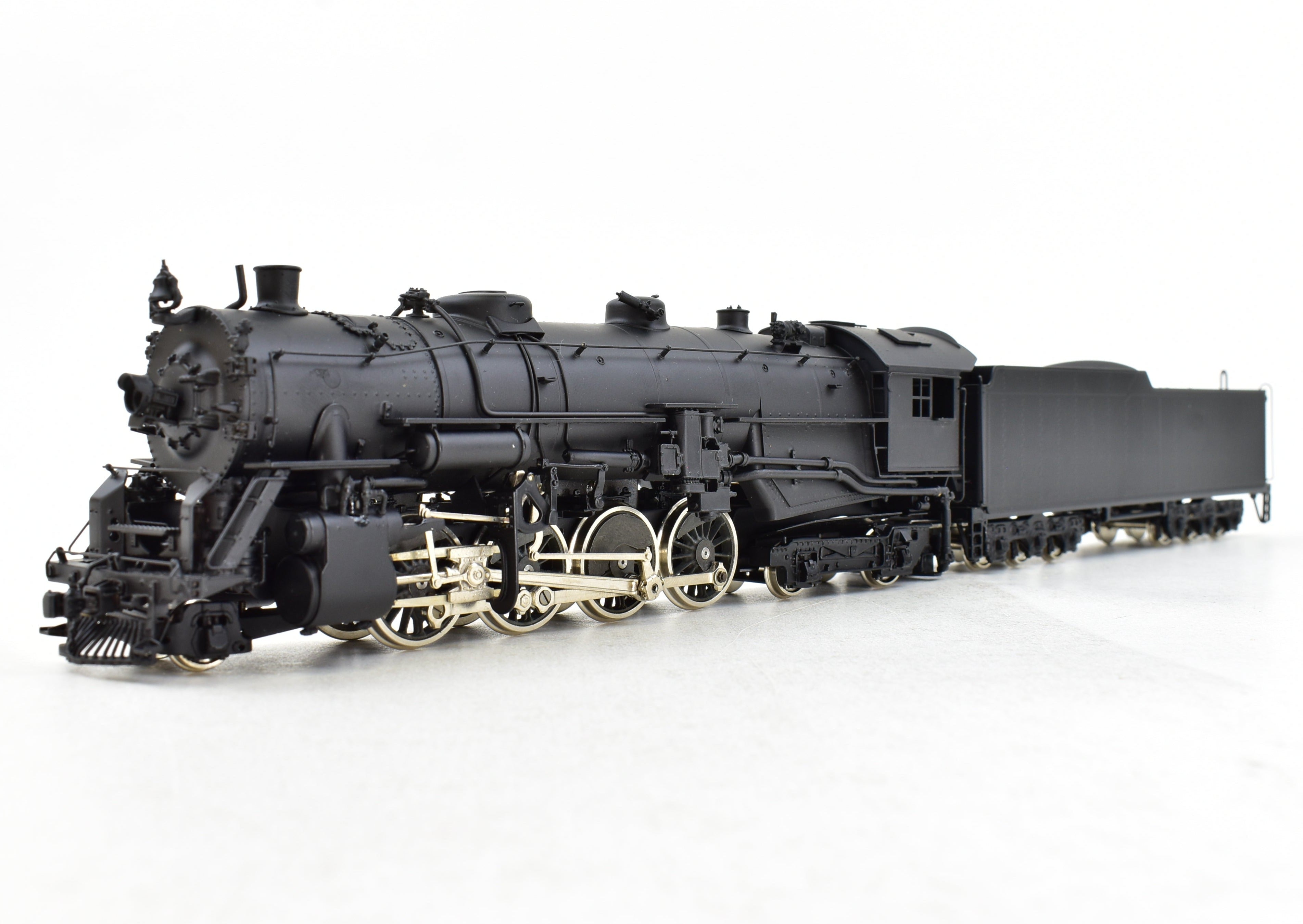 HO Scale Brass Model Train - Oriental Limited Erie Railroad S - 3 2 - 8 - 4 Locomotive with Spoked Drivers and FP Features