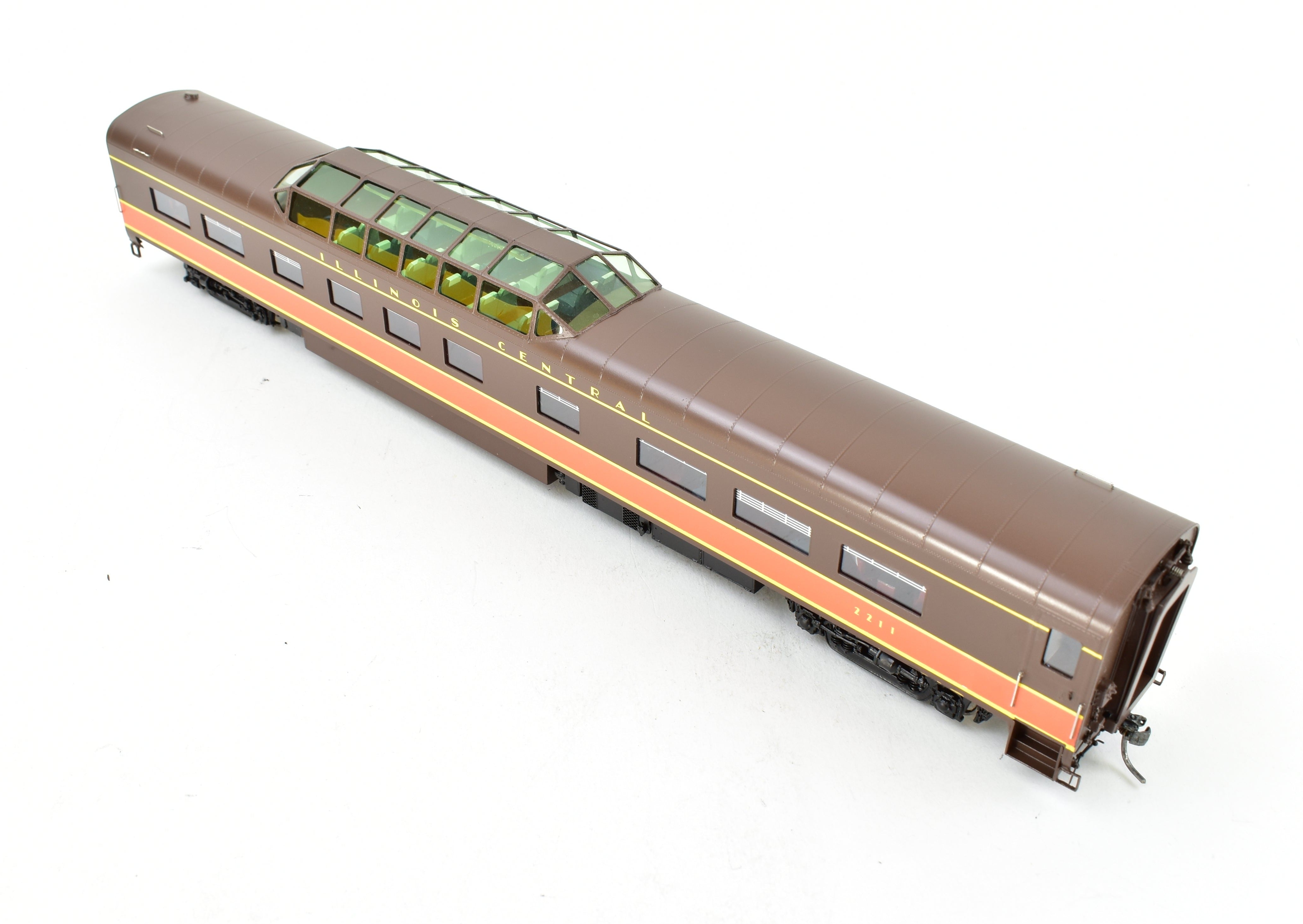 HO Scale Brass Union Terminal Imports No. 1156-7 Illinois Central Parlor Car FP 2211