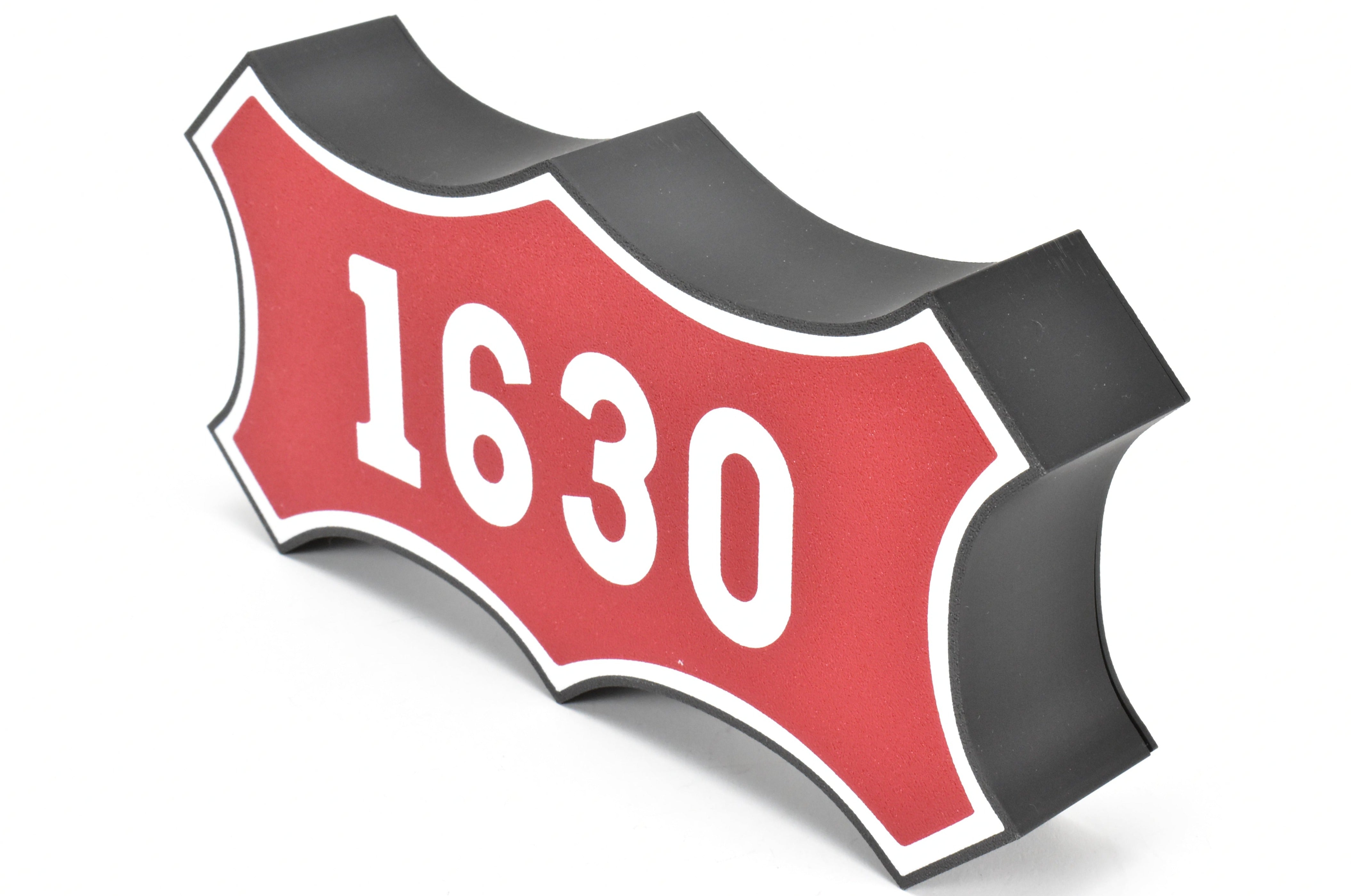 Custom 3D Printed & Illuminated SLSF Frisco #1630 Number Plate Sign