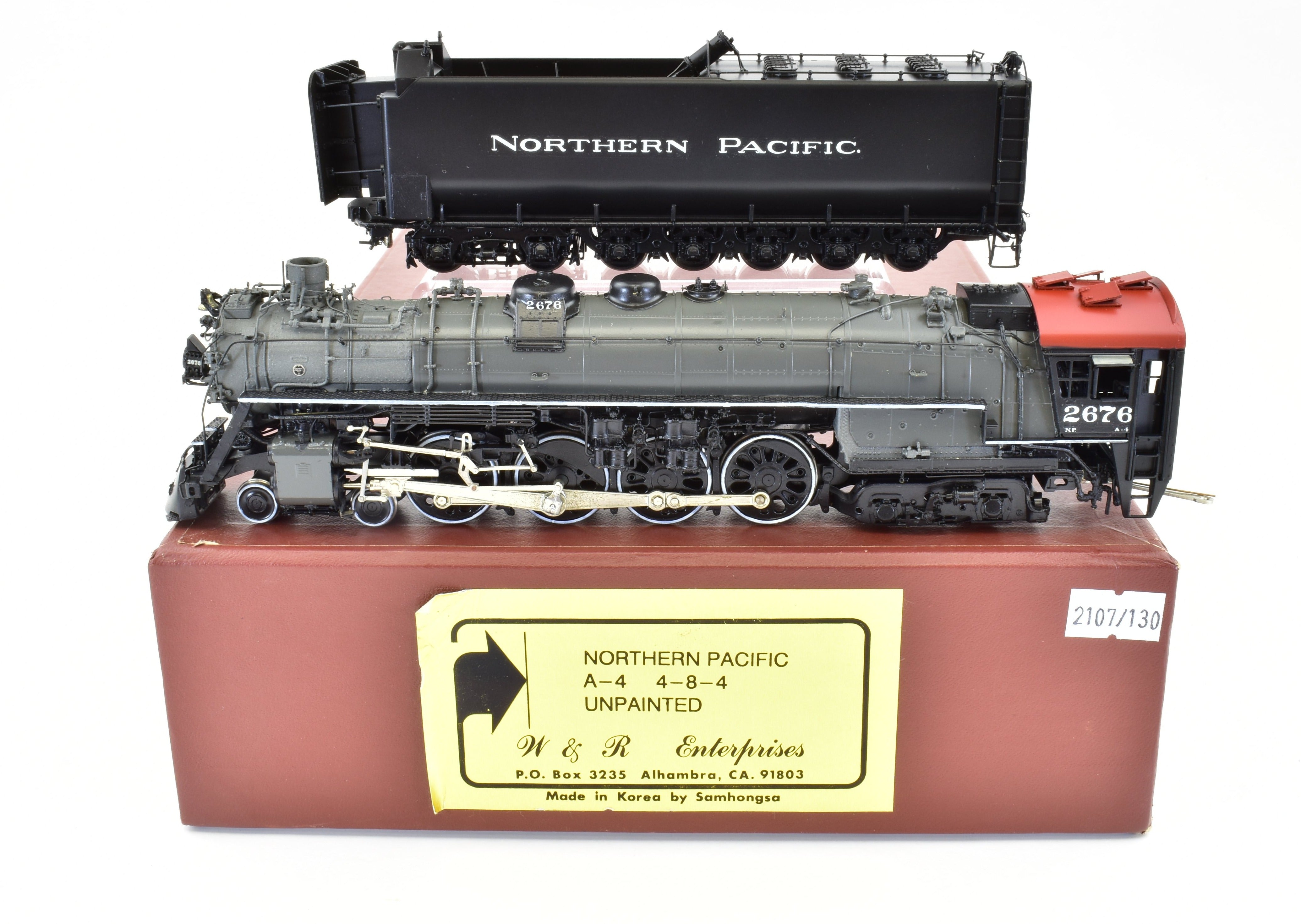 HO Scale Brass Northern Pacific A-4 4-8-4 Pro Painted Locomotive by W&R Enterprises
