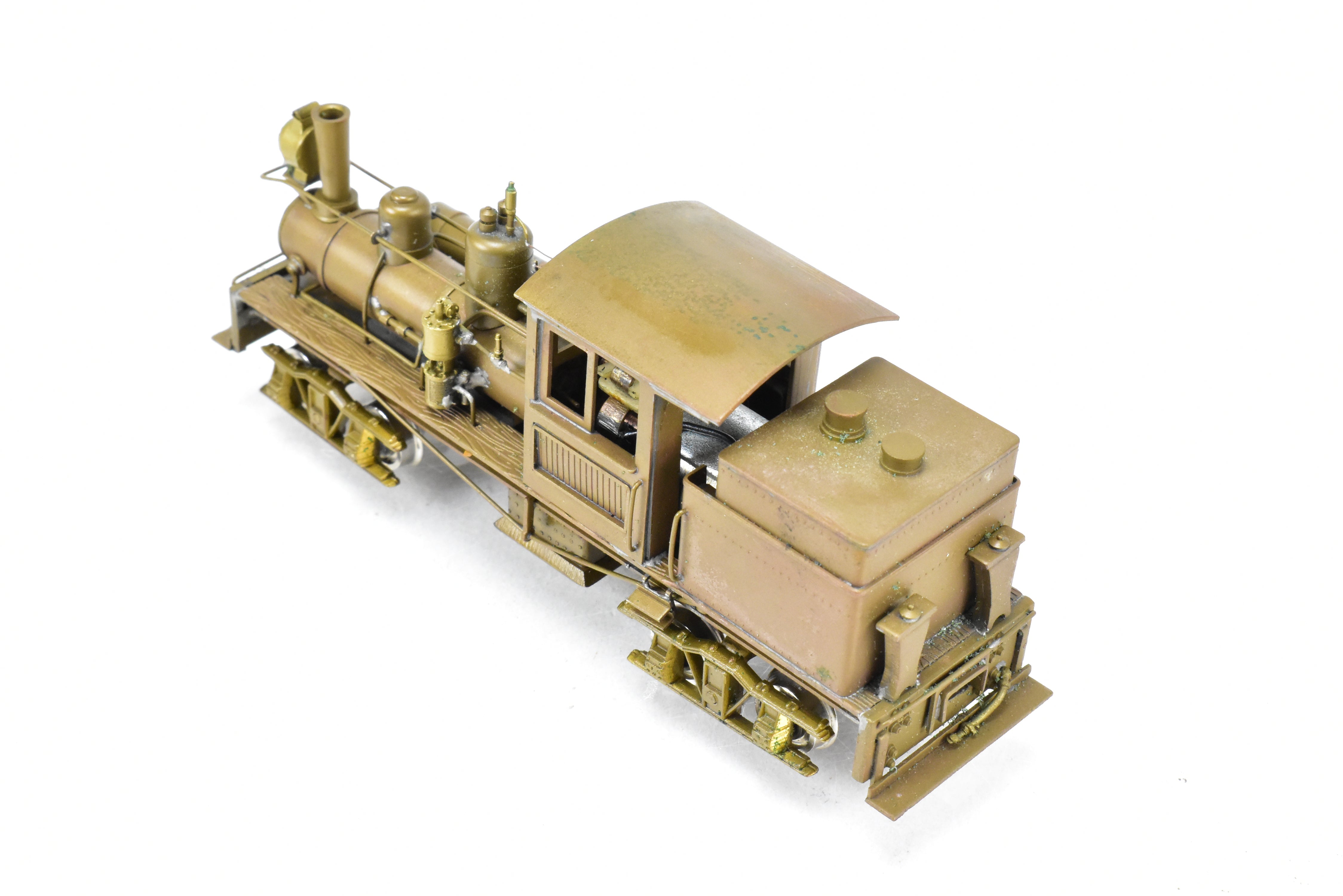 HO Scale Brass Model - Northwest Short Line (NWSL) Class A Shay 18 Ton 2 - truck Locomotive for Various Roads