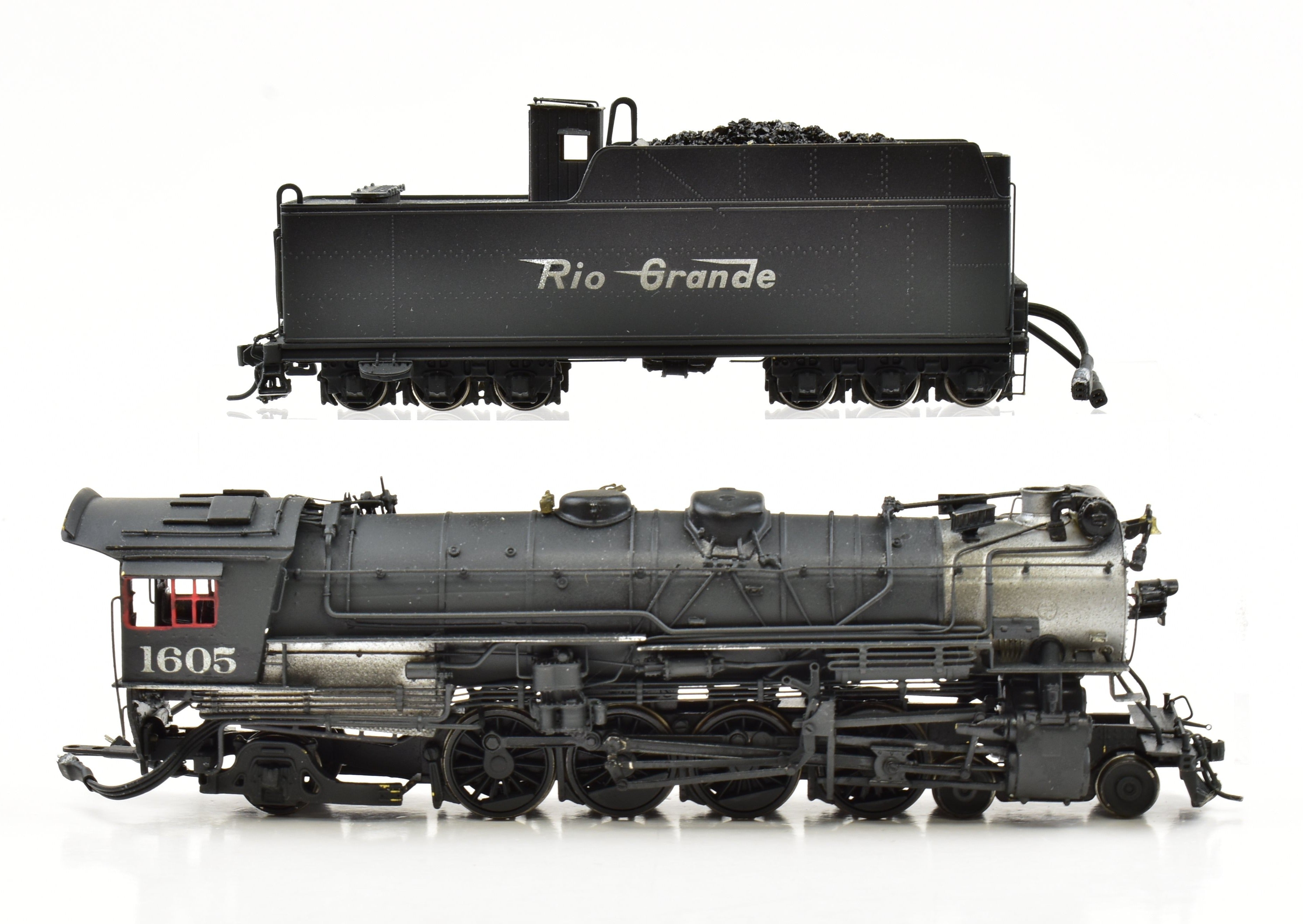 HO Scale Custom Painted DCC & Sound Brass Key Imports Model of Denver & Rio Grande Western M - 75 4 - 8 - 2 Mountain Locomotive