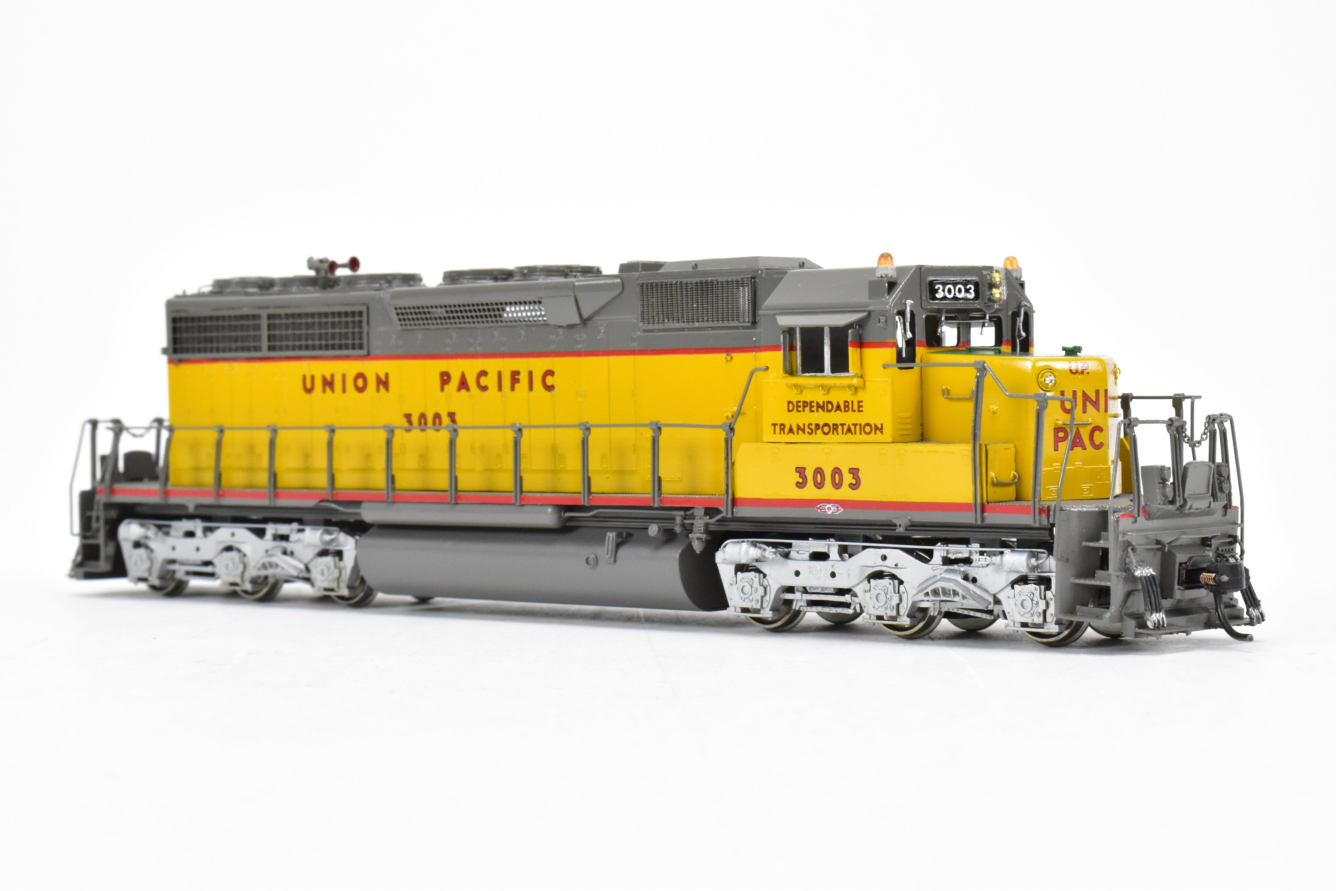 HO Scale Brass Model Train by Overland Models Inc. - Union Pacific EMD SD40 Low Nose Locomotive C/P No. 3003