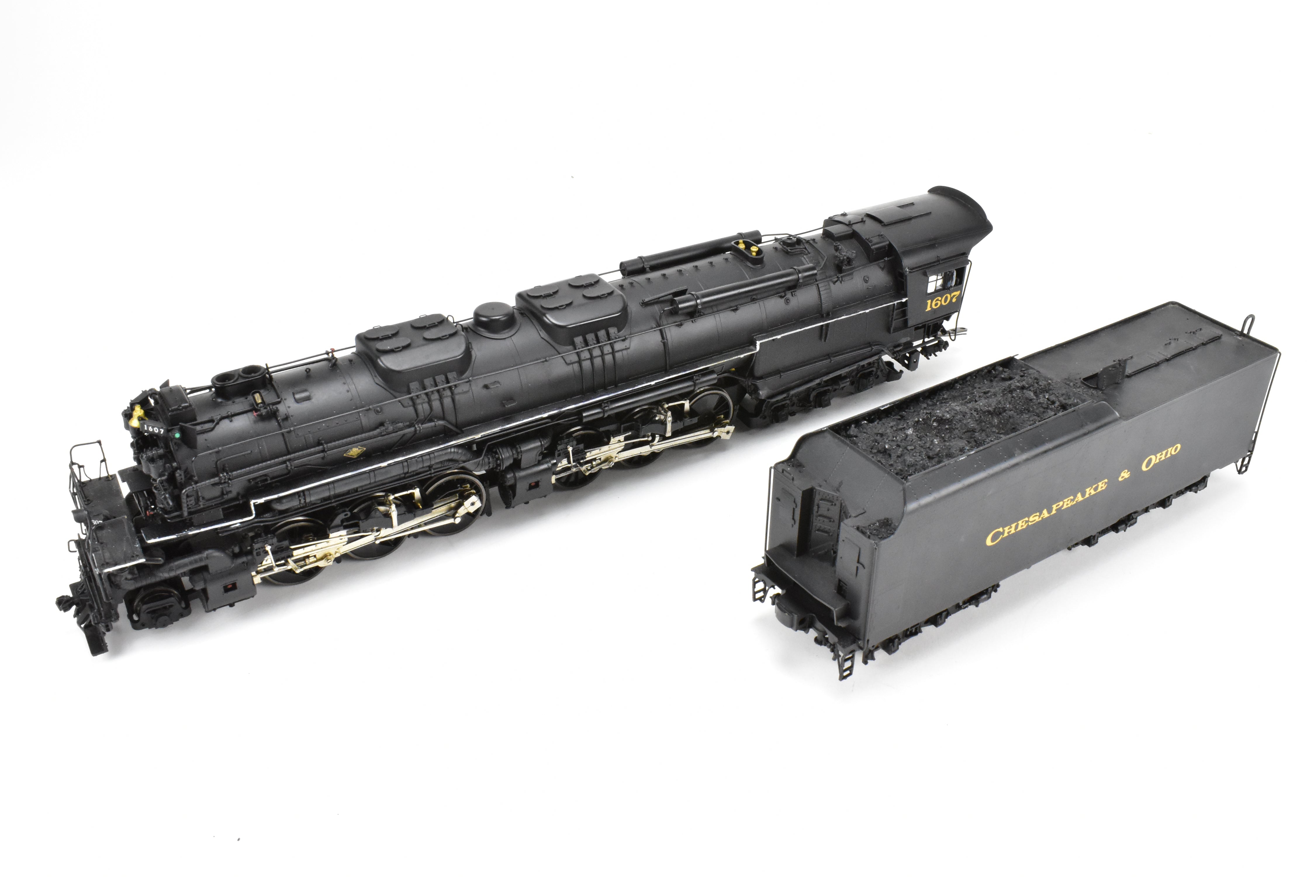 O Scale Brass Model Train - Sunset Models 3rd Rail Division Chesapeake & Ohio Allegheny Class H8 2-6-6-6 2-Rail F/P Locomotive #1607