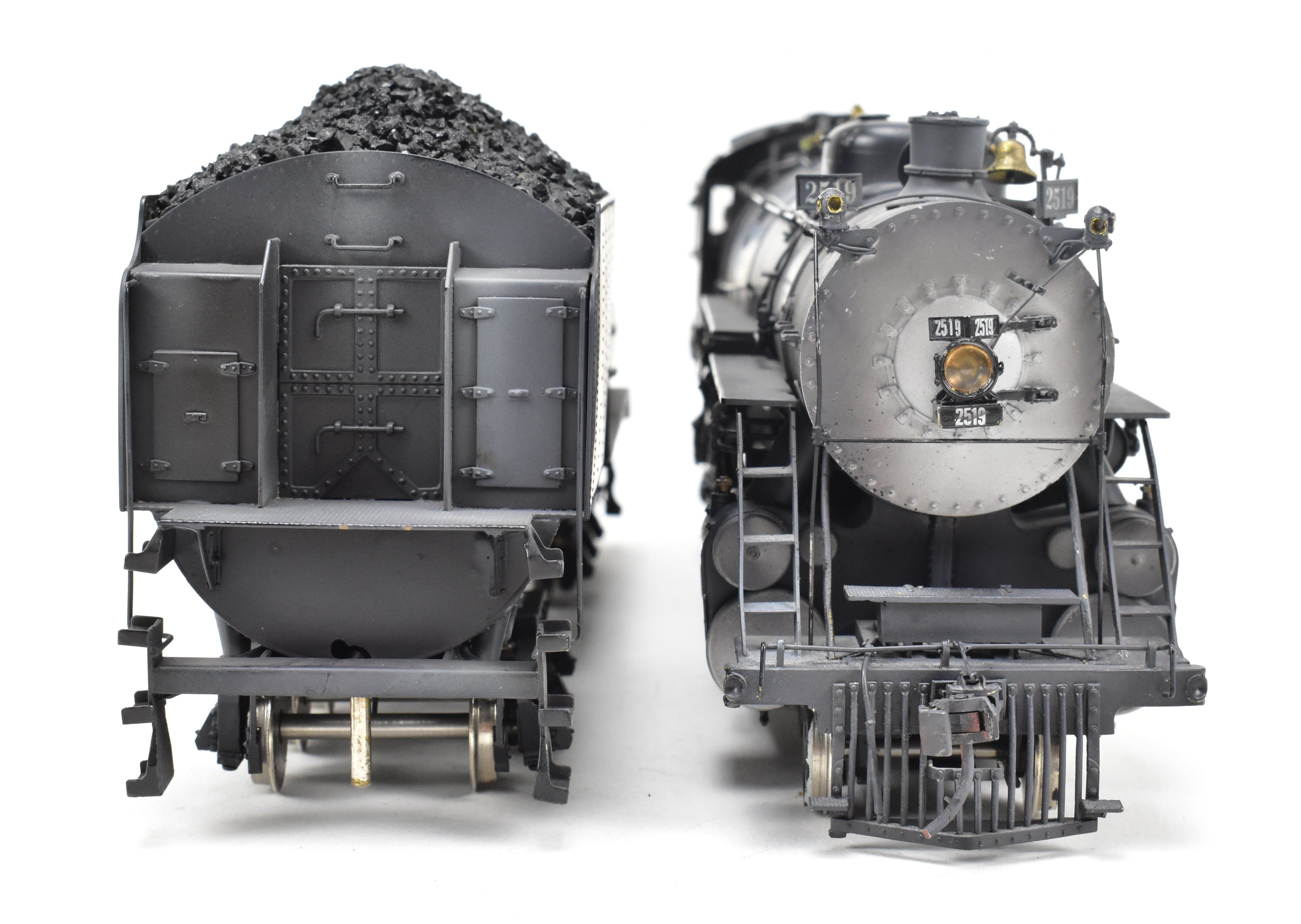 O Scale Brass Model Train - Pecos River Brass Great Northern Class P - 2 4 - 8 - 2 Mountain Steam Locomotive, Black, No. 2519