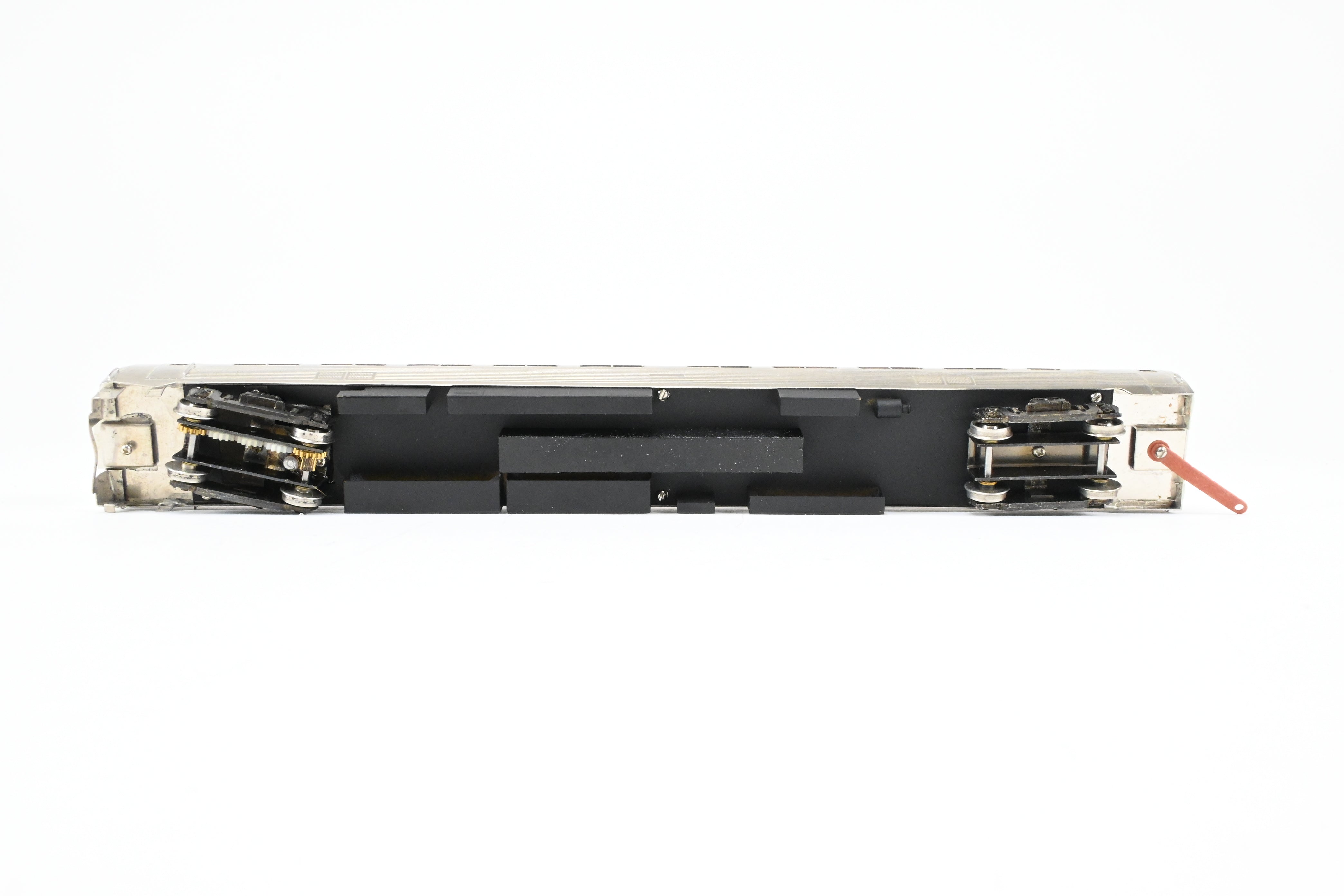 HO Scale Brass Gem Models Collectible PC - Penn Central/Amtrak Budd Metroliner 2-Car Set (1 Powered and 1 Non-Powered) with Factory Plated and Unlettered Finish