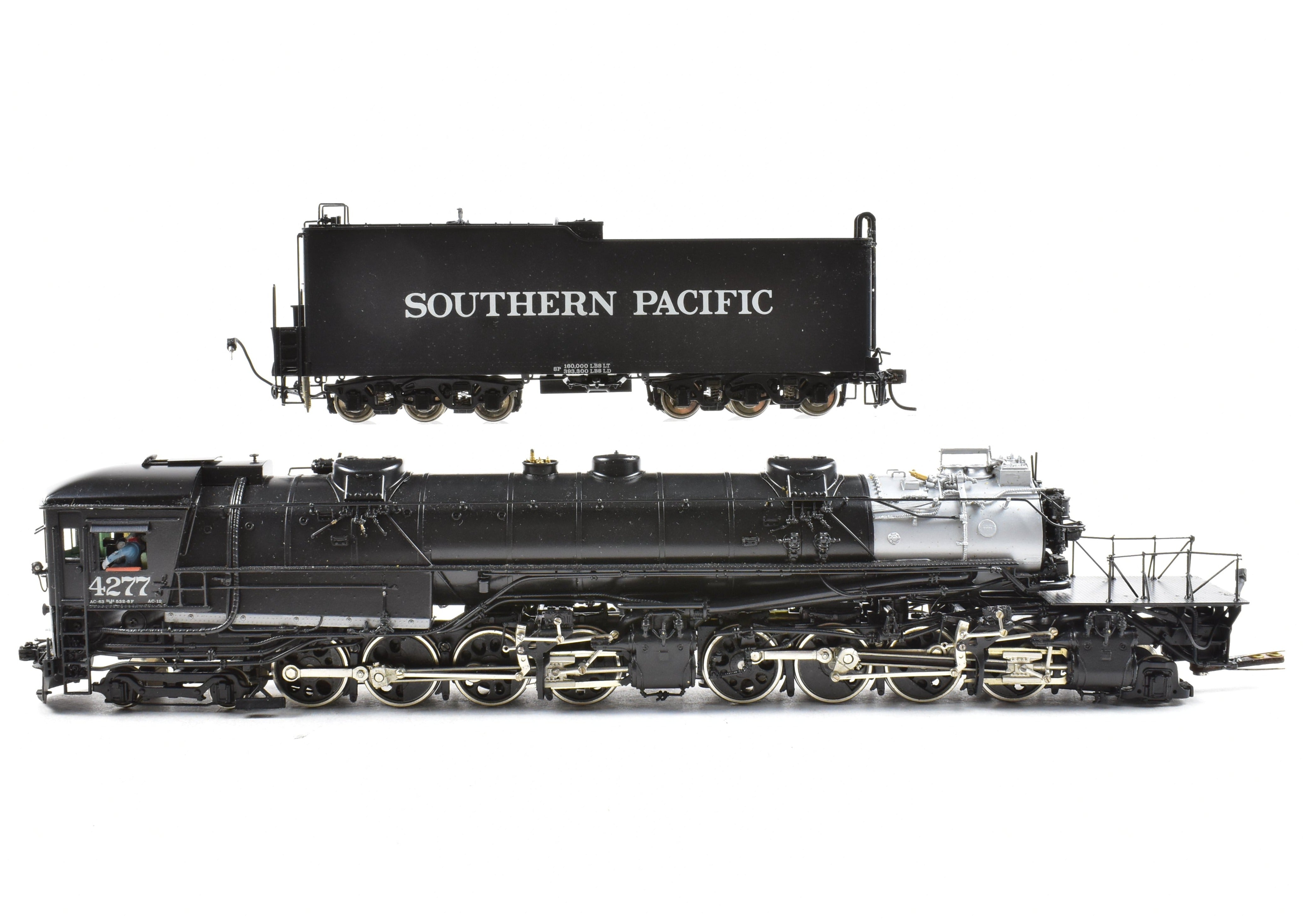 1974 HO Brass Tenshodo SP Southern Pacific AC - 12 4 - 8 - 8 - 2 Cab Forward No. 4277 Factory Painted Crown Model