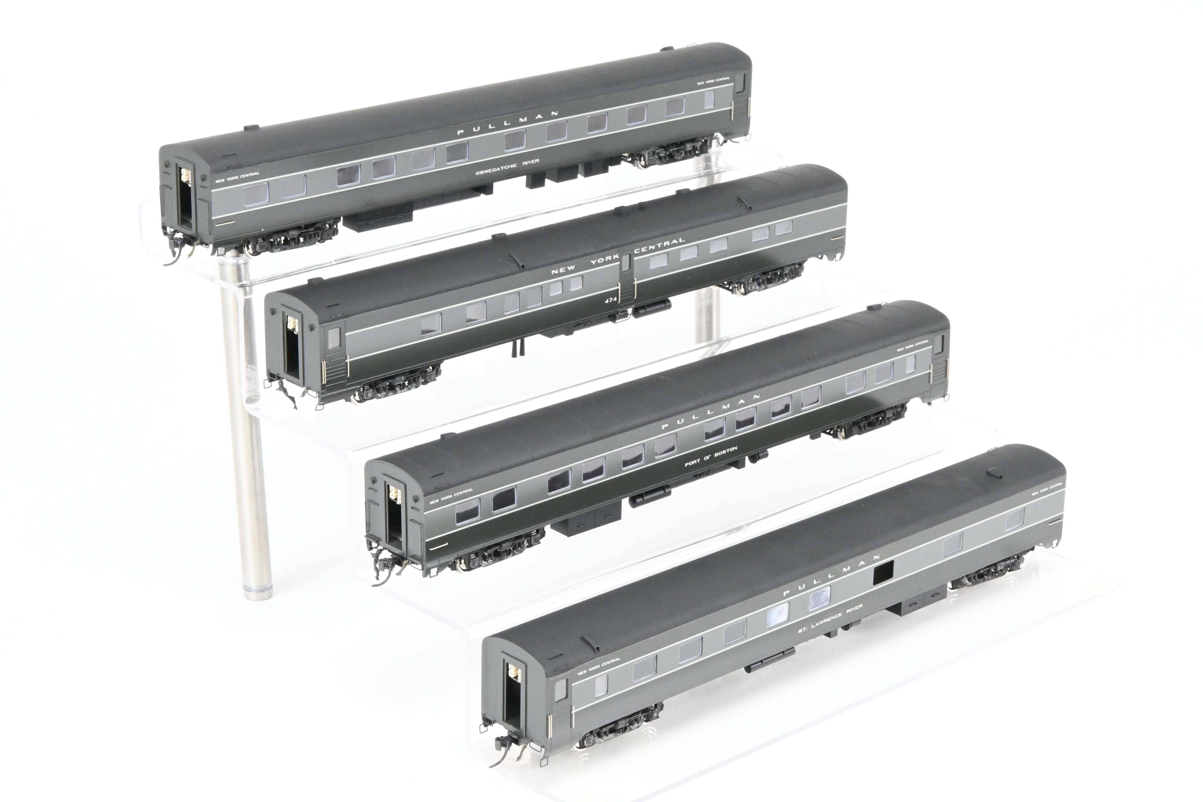 High - Quality HO Scale Brass Erie Limited 8 - Car Set Representing New York Central's 20th Century Limited in 1948, Factory - Painted, Set #2