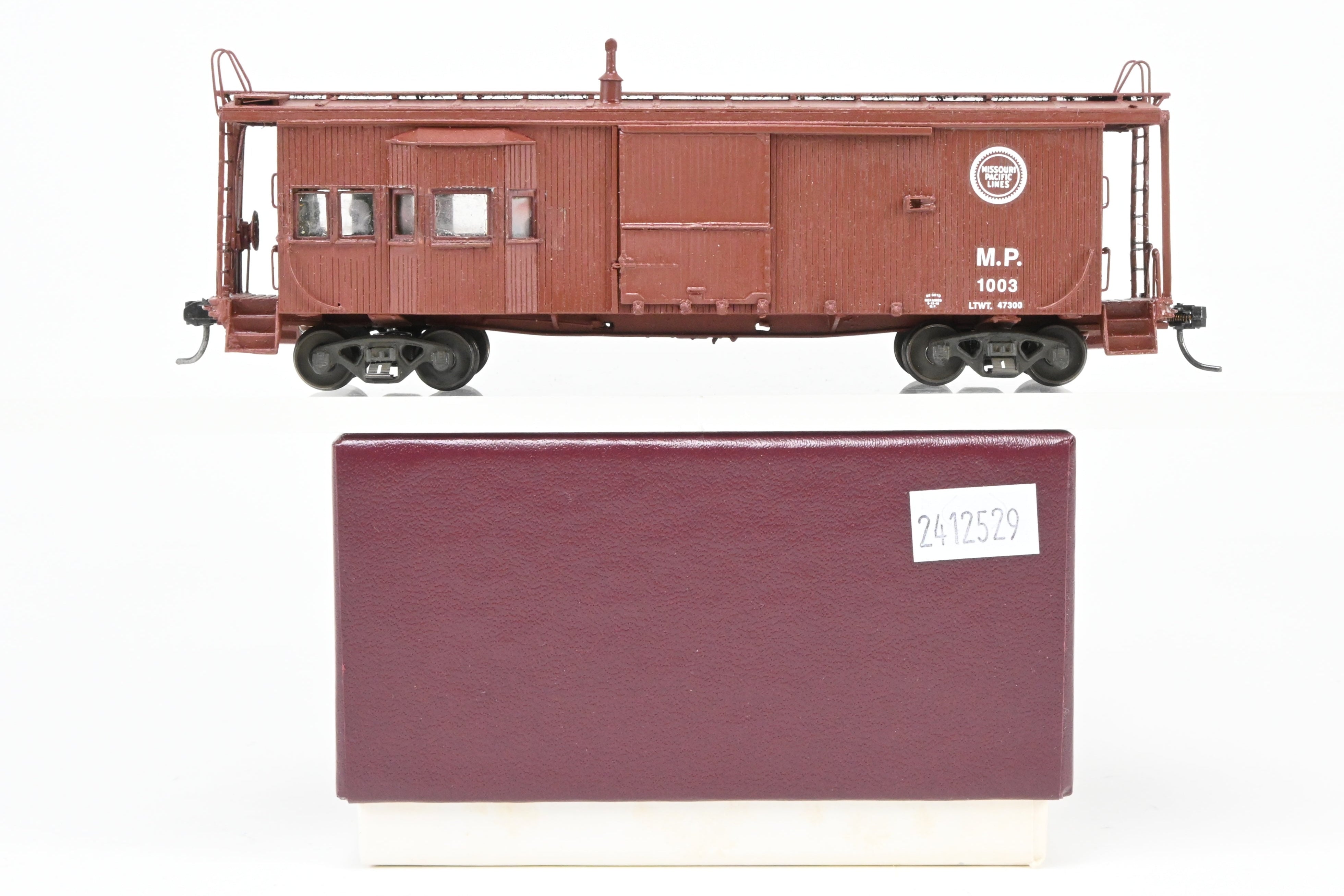 HO Scale Wood Missouri Pacific Bay Window Caboose Scratch Built by Joe G. Collias in REBOXX