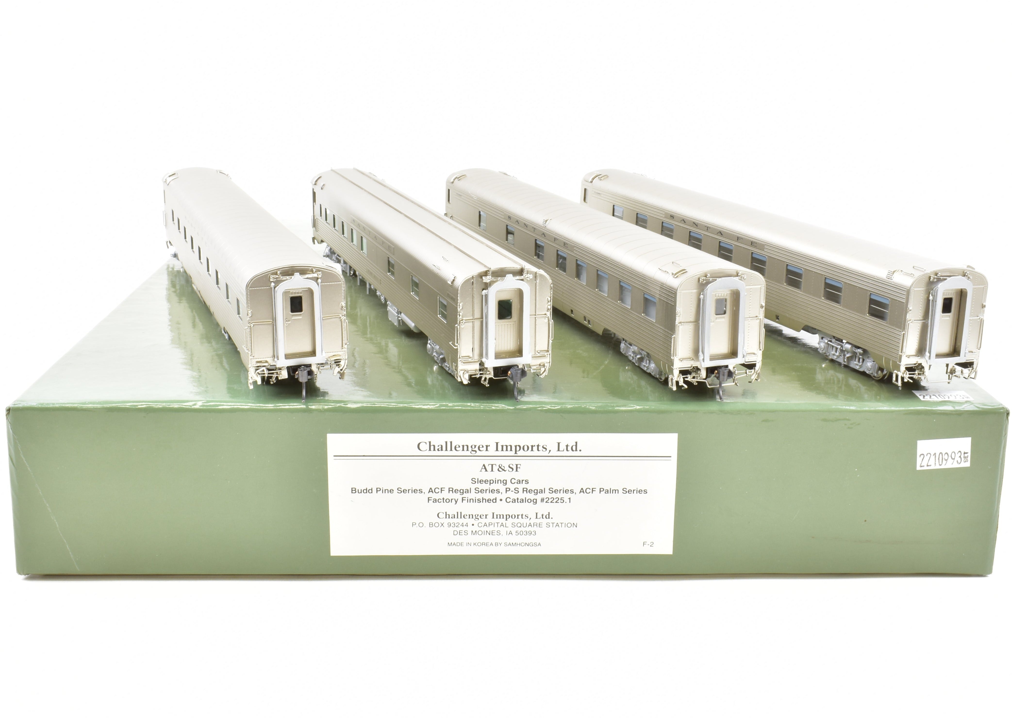 1951 ATSF Santa Fe Super Chief 4-Car Set by Challenger Imports HO Brass