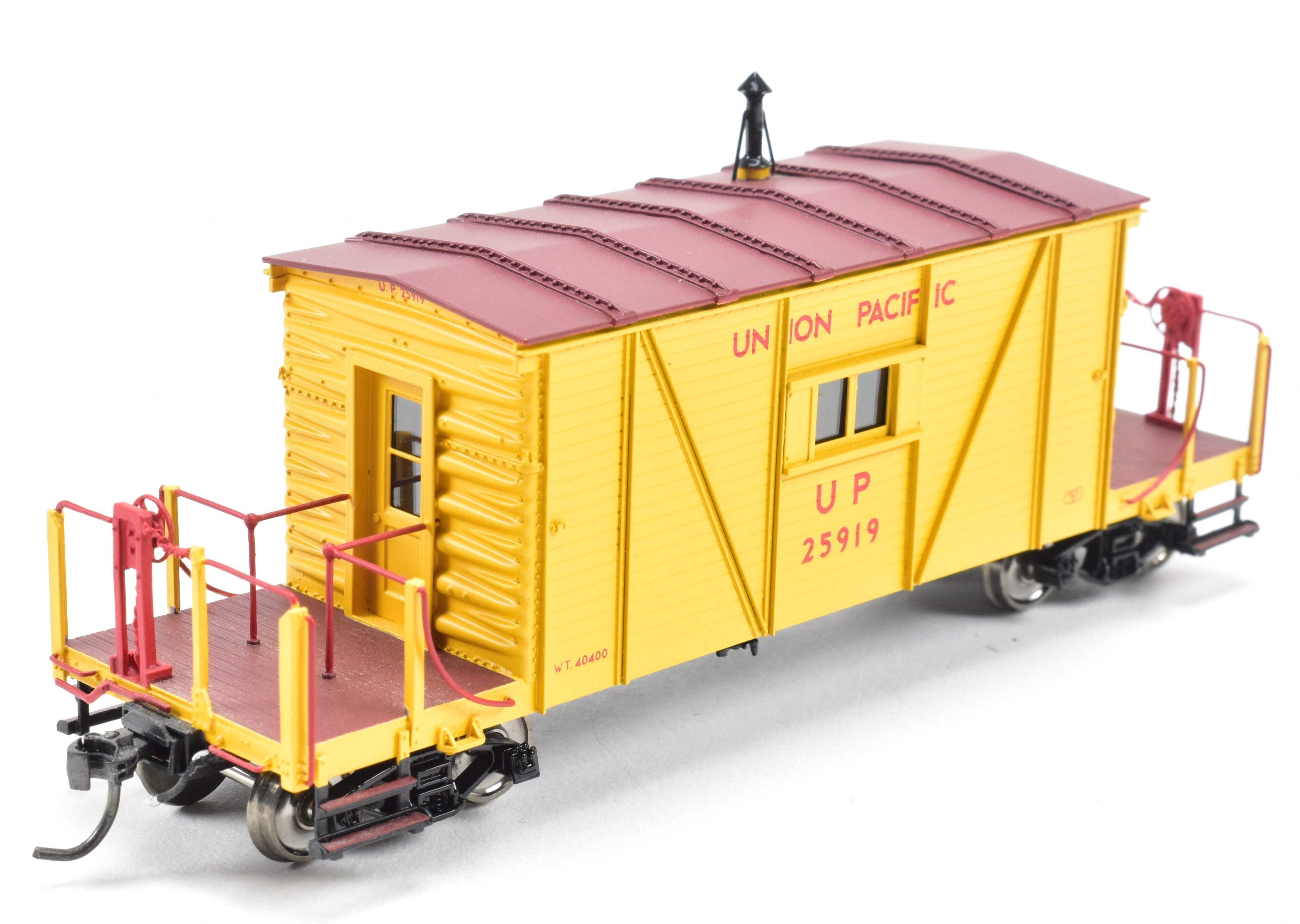 HO Scale Brass Union Pacific Wood Transfer Caboose F/P No. 25919 by OMI