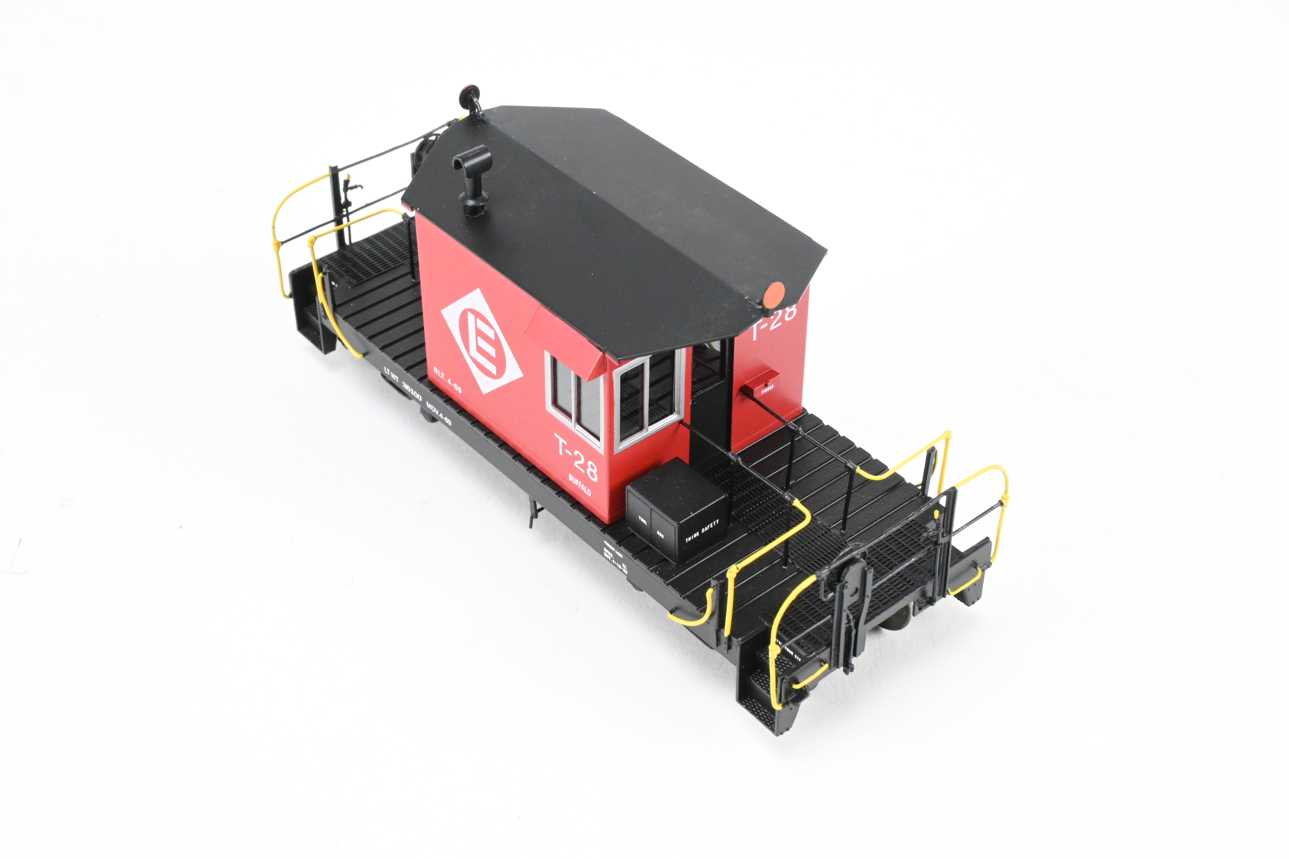HO Scale Brass OMI - Overland Models, Inc. EL - Erie Lackawanna Transfer Caboose Factory - Painted and Numbered T - 28 for Model Trains