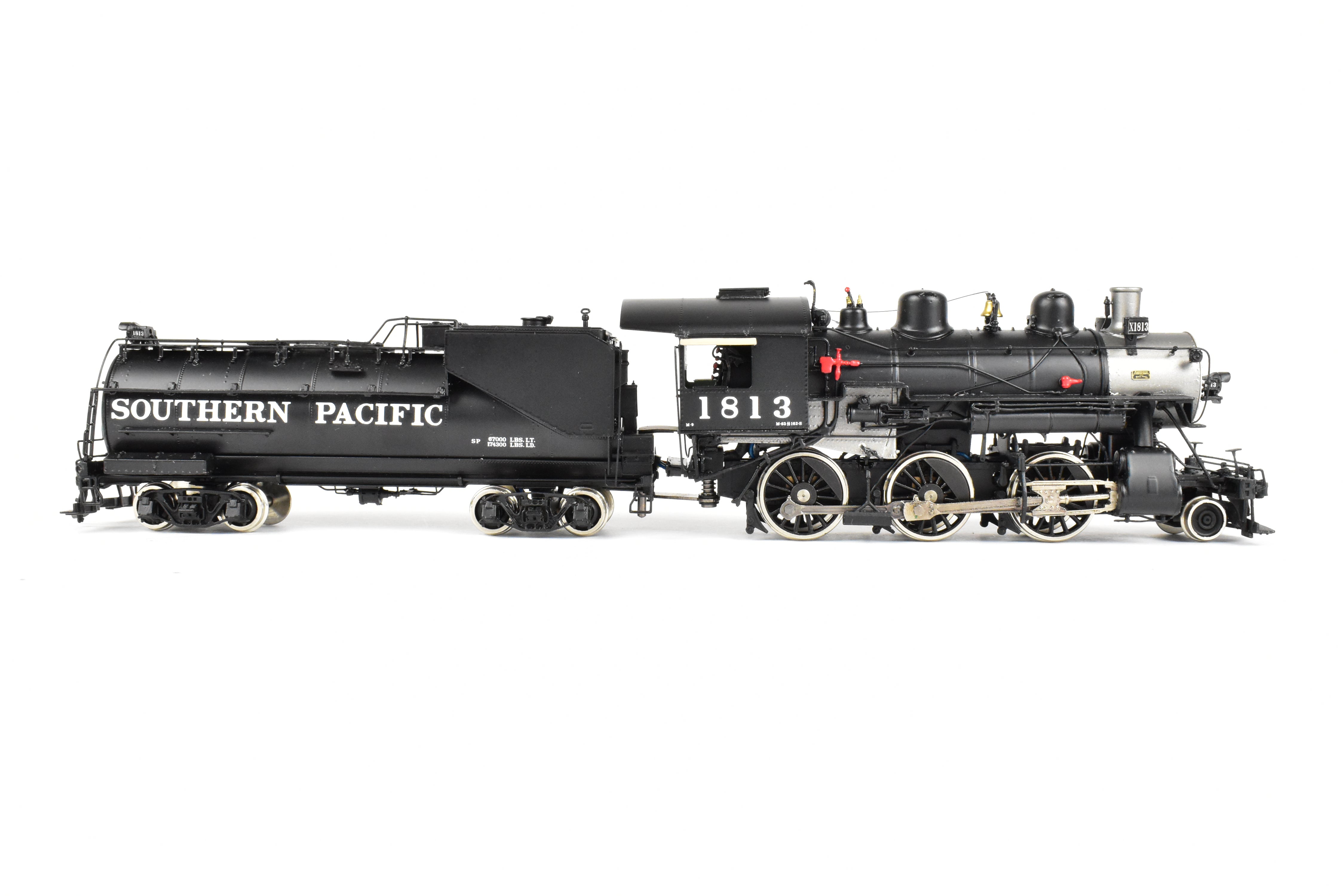HO Scale Brass Model Train - Sunset Models Southern Pacific M - 9 2 - 6 - 0 FP Locomotive No. 1813 Equipped with QSI DCC and Sound System