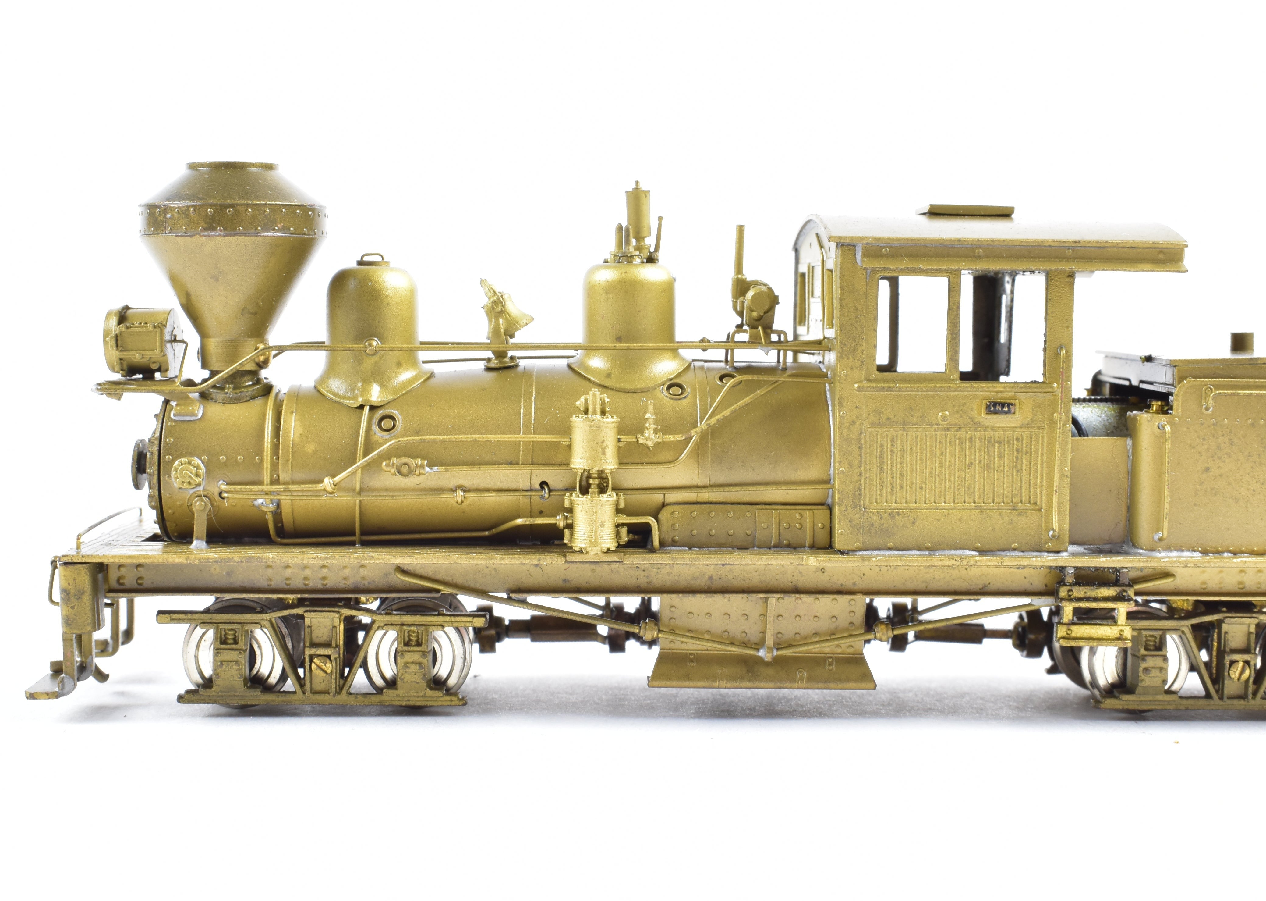 HOn3 Scale Brass Model Train - Pacific Fast Mail (PFM) - United Cowichan Railroad 25 - ton Shay Locomotive