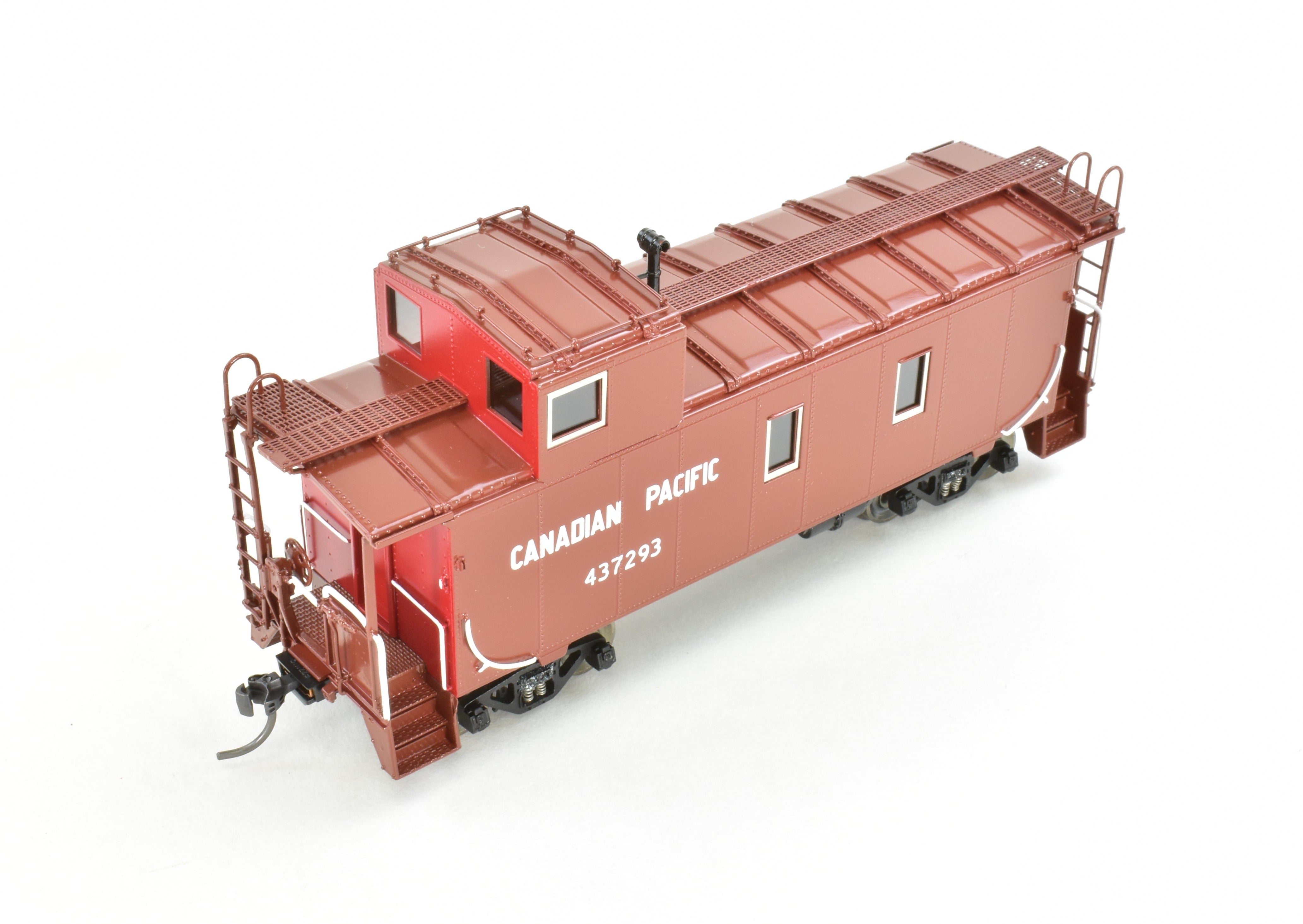HO Scale Brass CPR Canadian Pacific Steel Caboose OMI #437293 Factory Painted